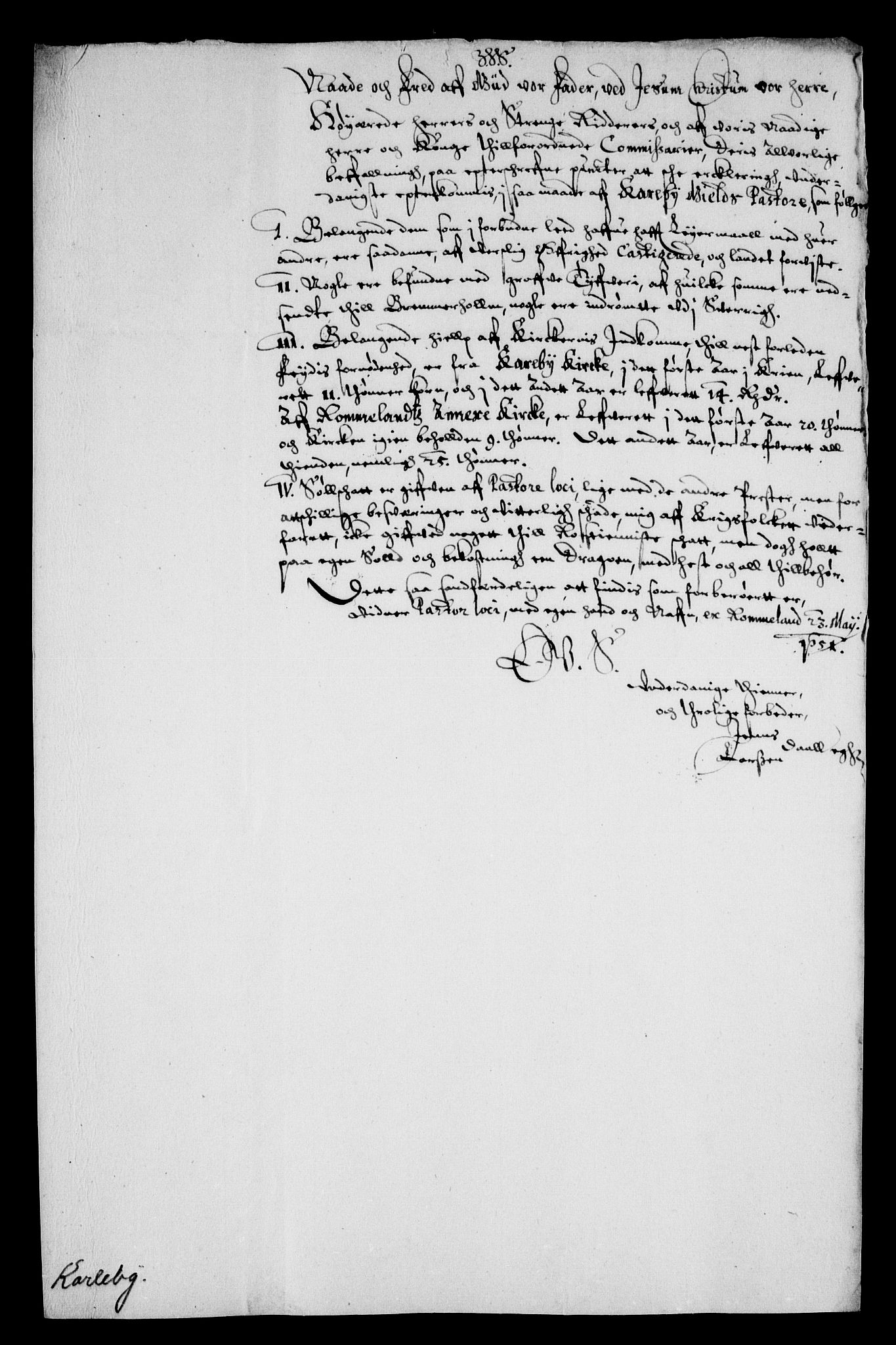 Danske Kanselli, Skapsaker, AV/RA-EA-4061/F/L0009: Skap 8, pakke 150B, litra A-AA, 1644-1651, p. 32