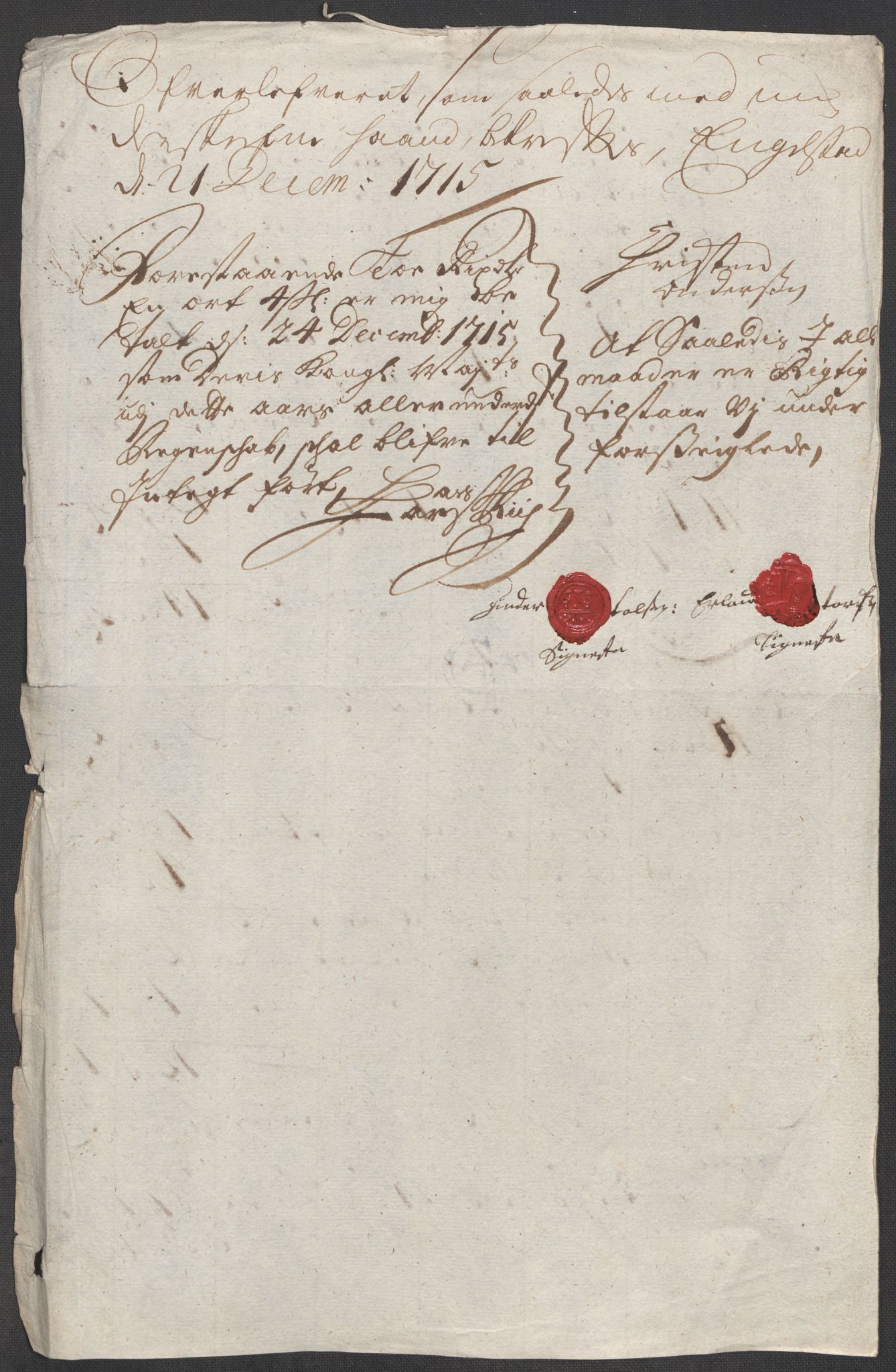 Rentekammeret inntil 1814, Reviderte regnskaper, Fogderegnskap, AV/RA-EA-4092/R12/L0724: Fogderegnskap Øvre Romerike, 1715, p. 293