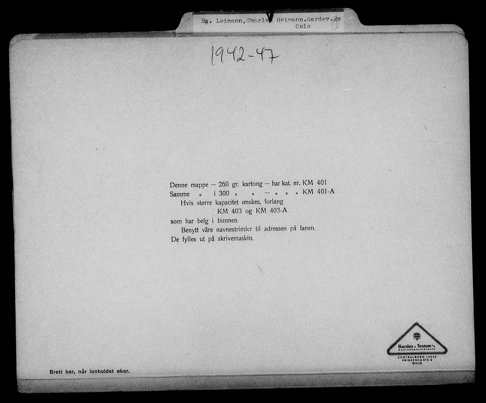 Justisdepartementet, Tilbakeføringskontoret for inndratte formuer, AV/RA-S-1564/H/Hc/Hcc/L0955: --, 1945-1947, p. 526