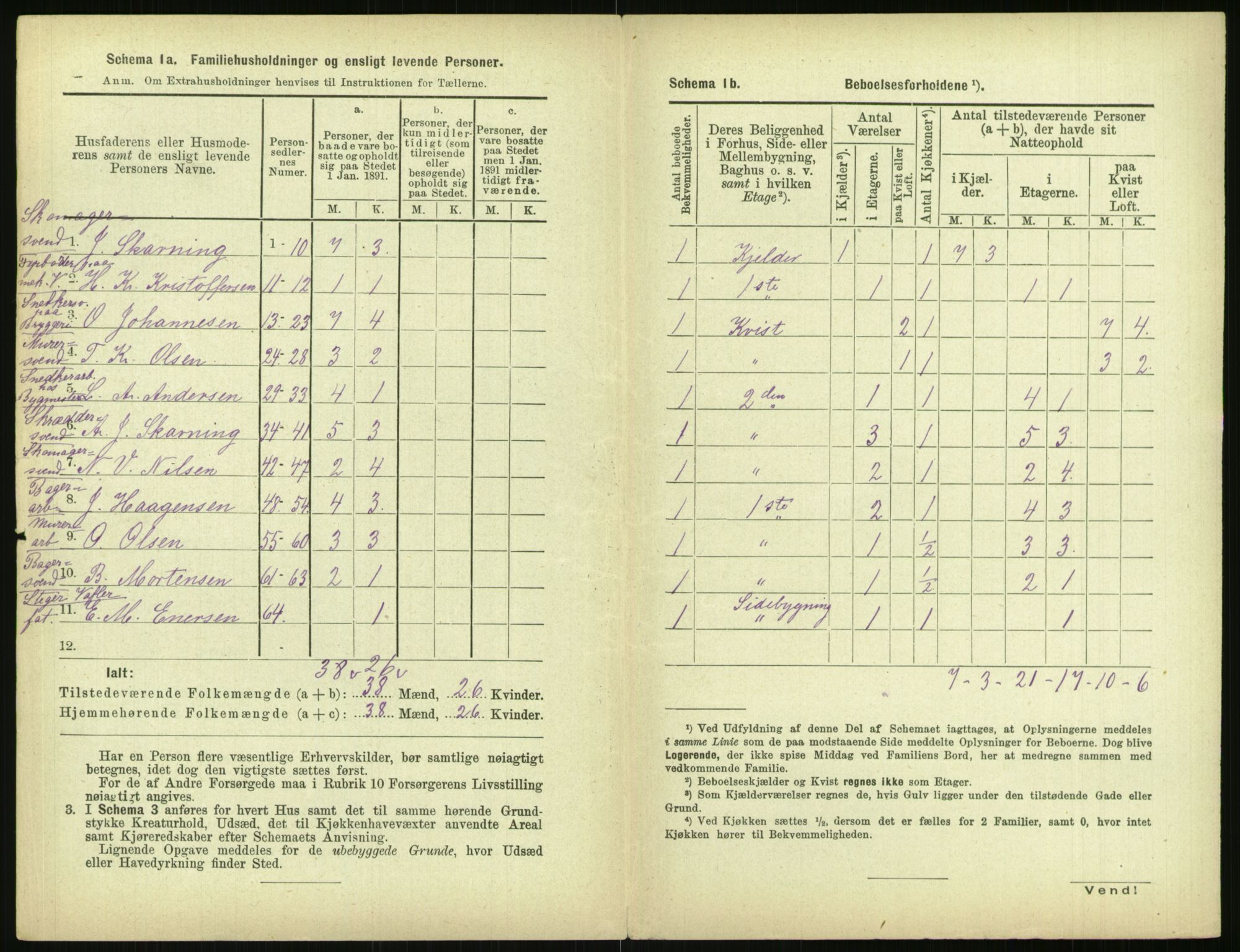 RA, 1891 census for 0301 Kristiania, 1891, p. 145284