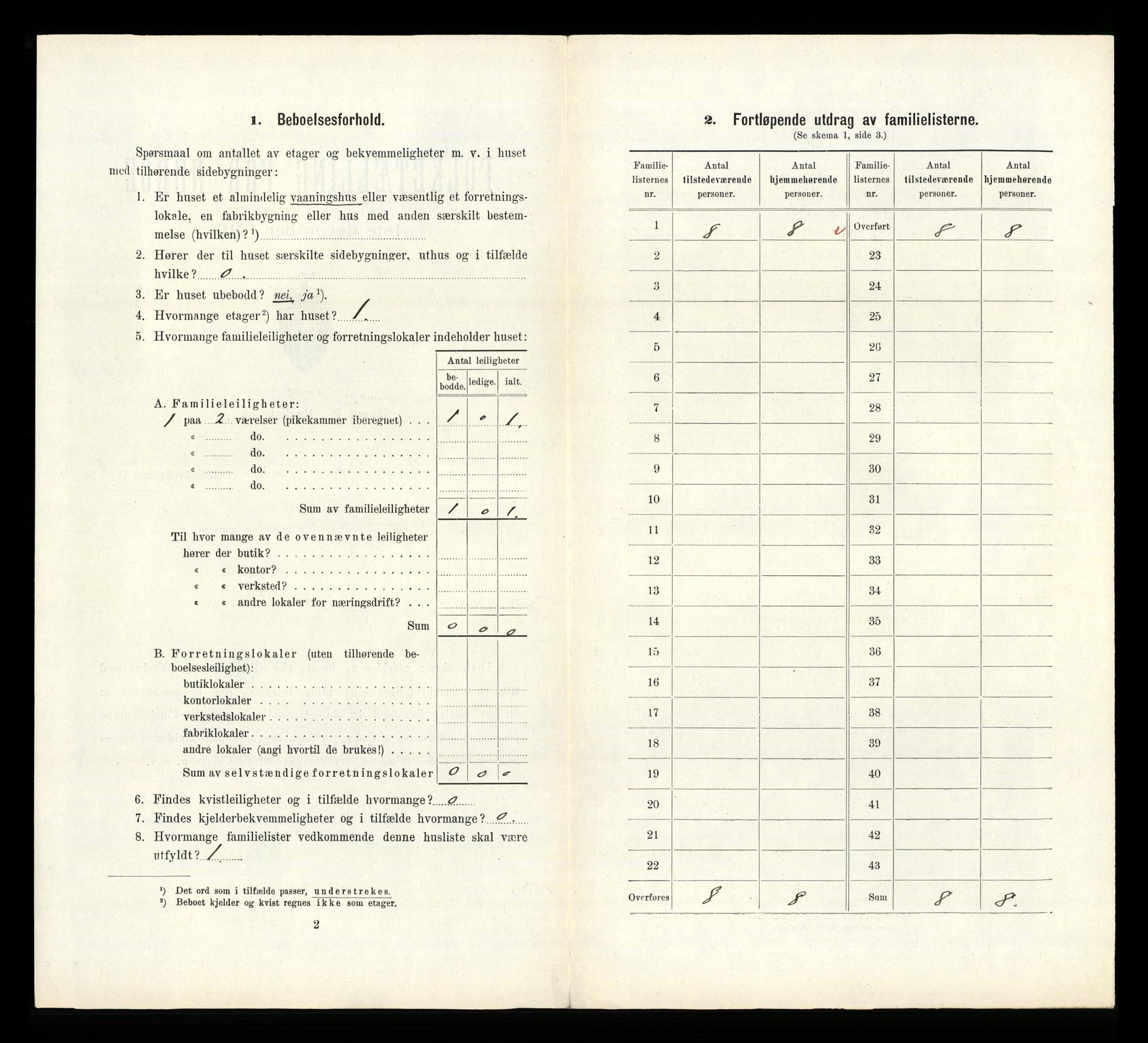 RA, 1910 census for Kragerø, 1910, p. 2487