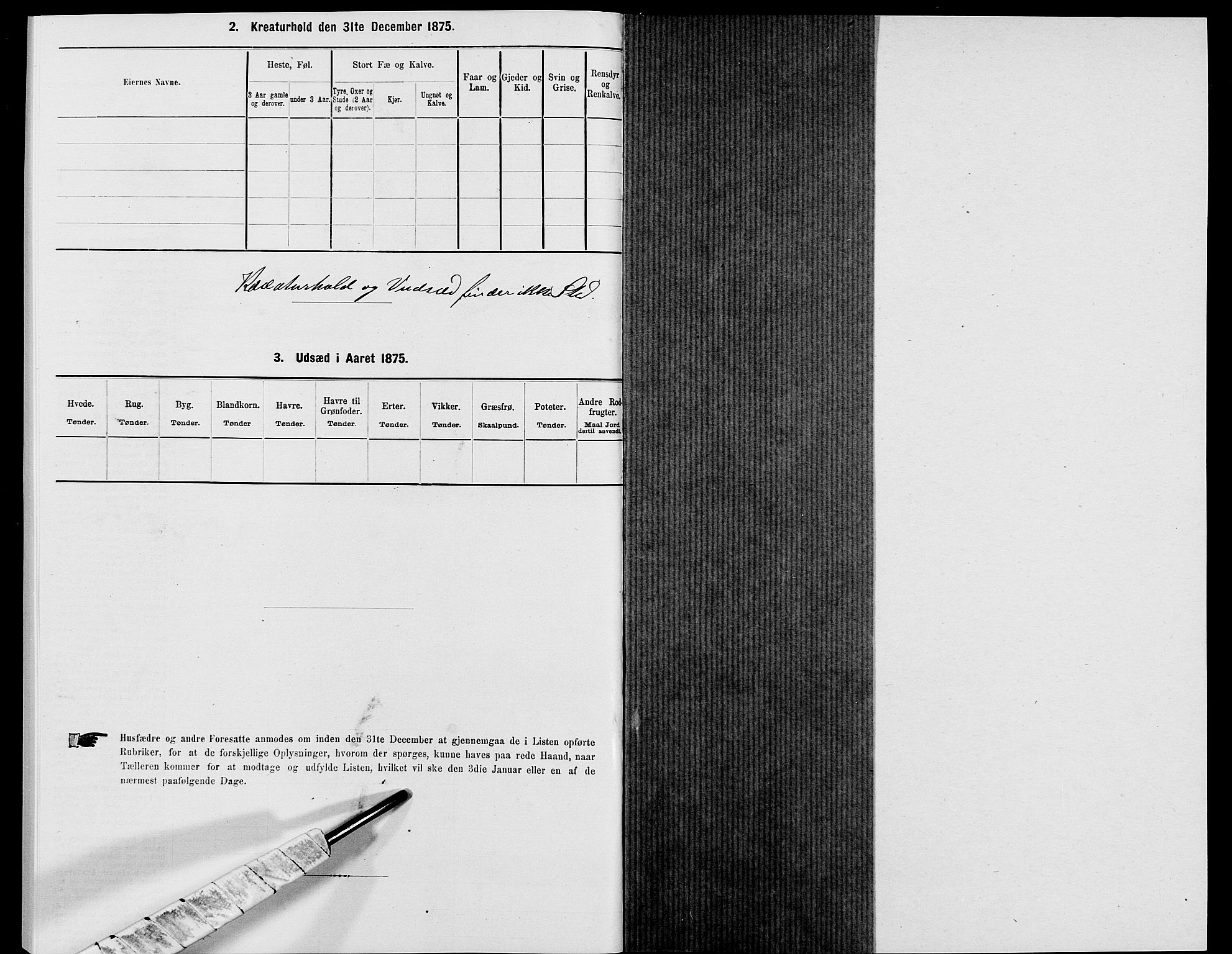 SAK, 1875 census for 1046P Sirdal, 1875, p. 405