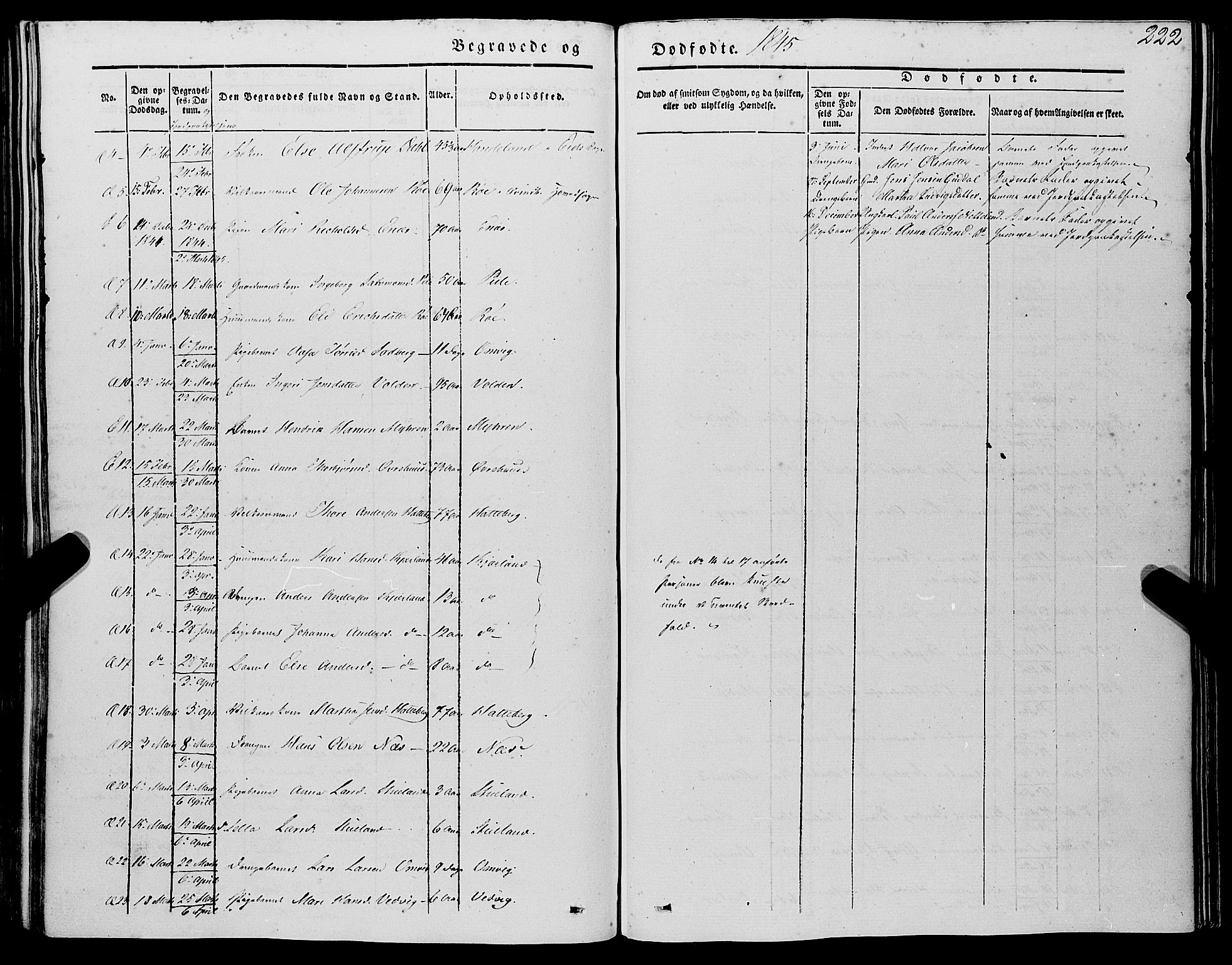 Kvinnherad sokneprestembete, AV/SAB-A-76401/H/Haa: Parish register (official) no. A 7, 1843-1853, p. 222