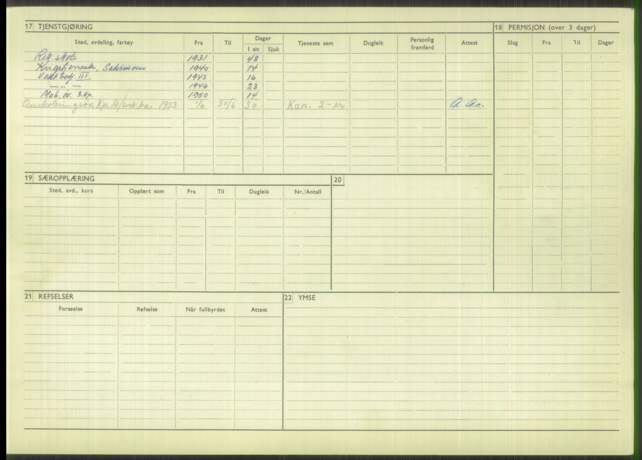 Forsvaret, Troms infanteriregiment nr. 16, AV/RA-RAFA-3146/P/Pa/L0015: Rulleblad for regimentets menige mannskaper, årsklasse 1931, 1931, p. 576