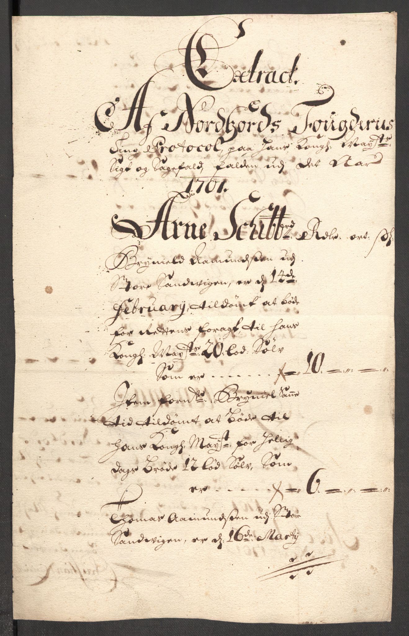 Rentekammeret inntil 1814, Reviderte regnskaper, Fogderegnskap, AV/RA-EA-4092/R51/L3185: Fogderegnskap Nordhordland og Voss, 1700-1701, p. 394