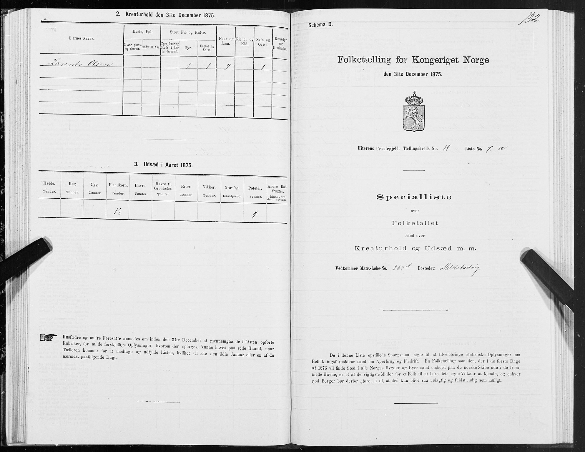 SAT, 1875 census for 1617P Hitra, 1875, p. 7132