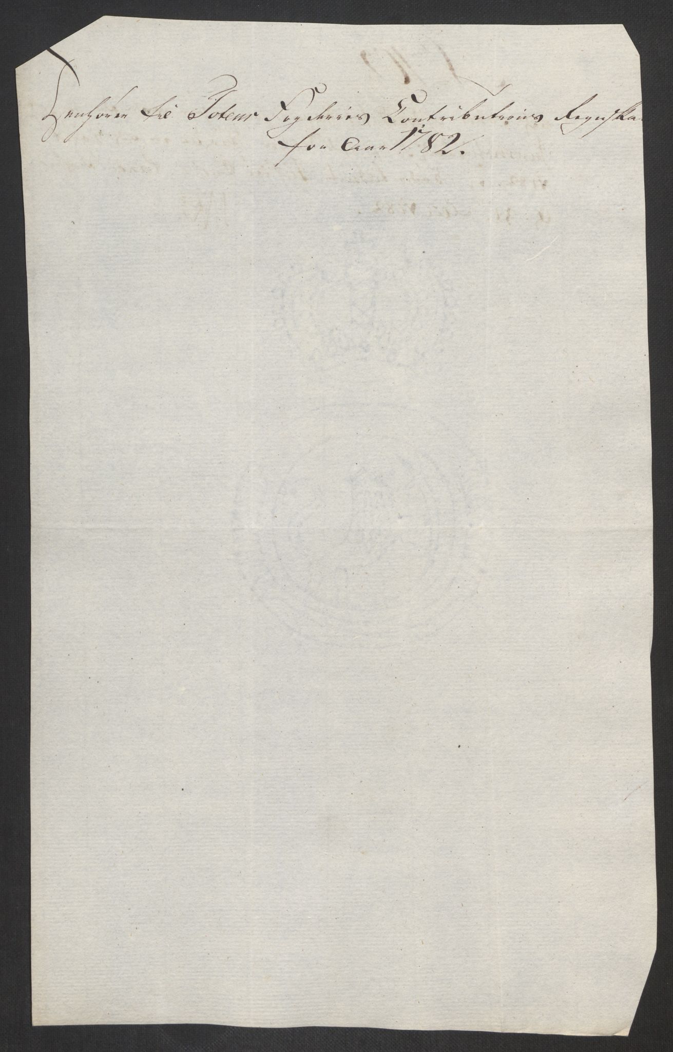 Rentekammeret inntil 1814, Reviderte regnskaper, Fogderegnskap, AV/RA-EA-4092/R19/L1369: Fogderegnskap Toten, Hadeland og Vardal, 1782, p. 330