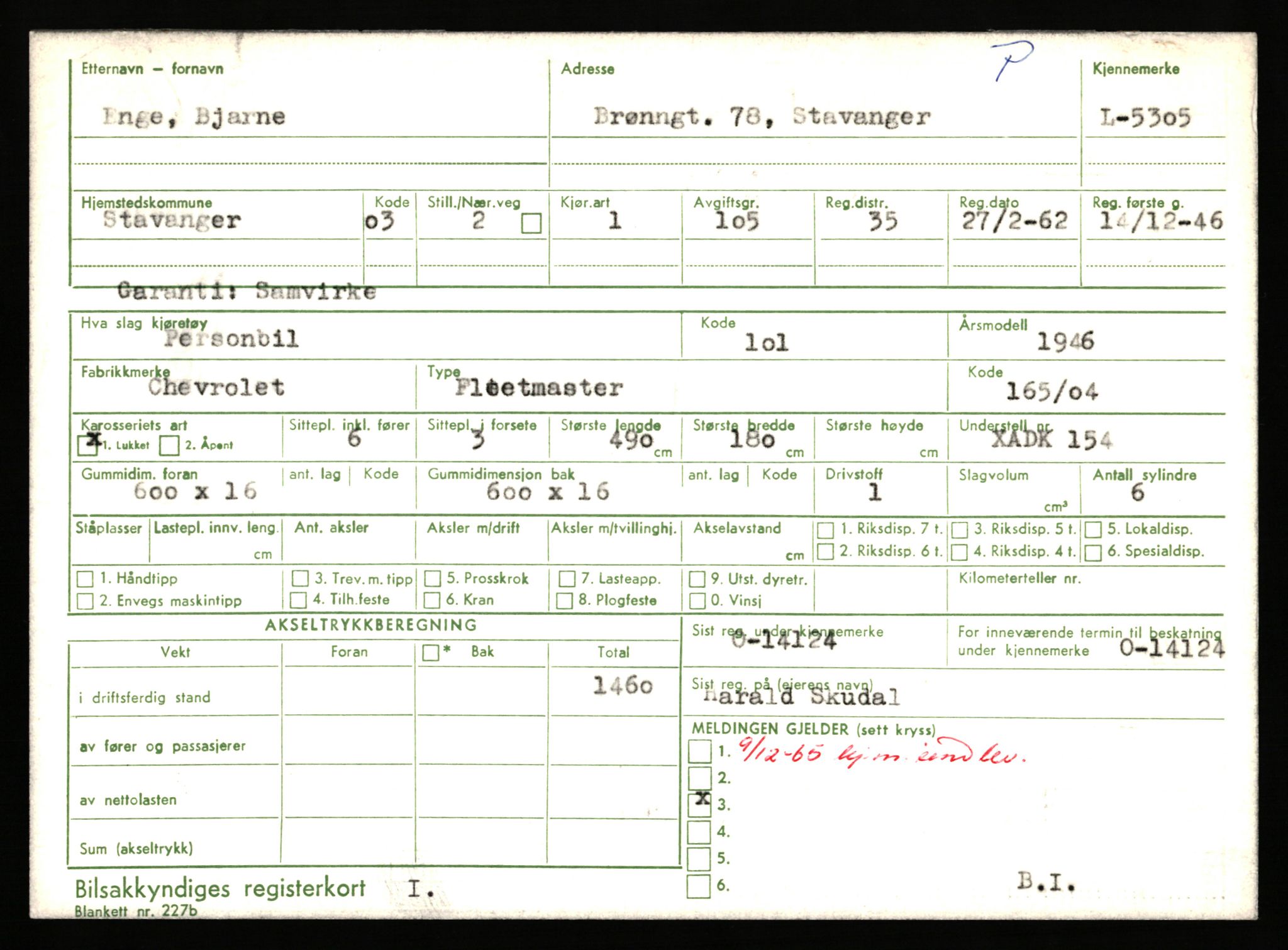 Stavanger trafikkstasjon, AV/SAST-A-101942/0/F/L0014: L-5080 - L-5499, 1930-1971, p. 1173