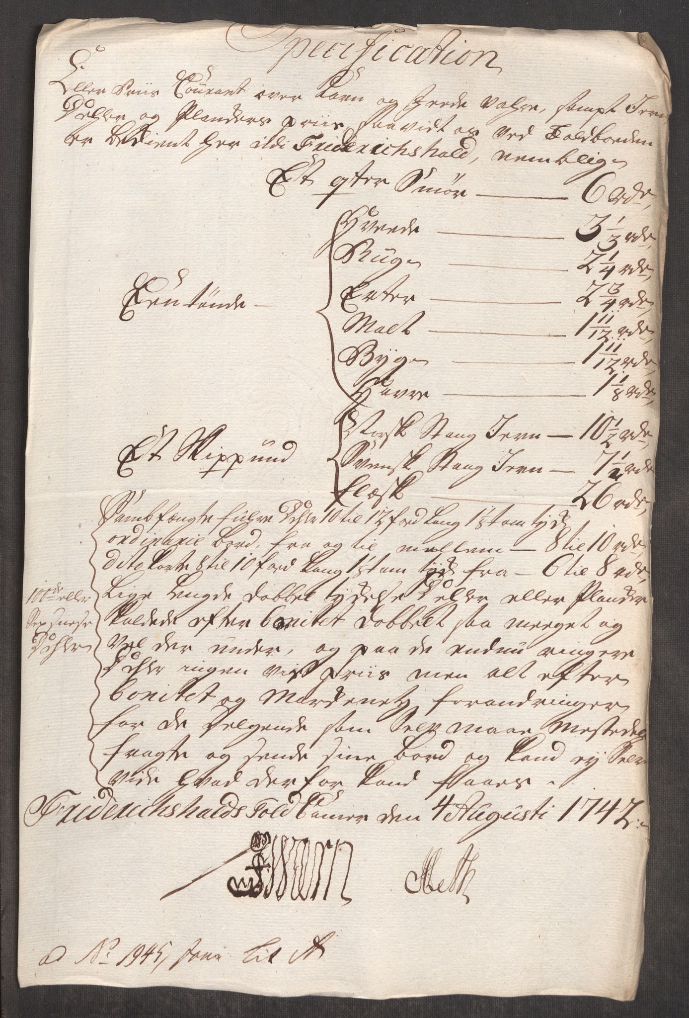 Rentekammeret inntil 1814, Realistisk ordnet avdeling, RA/EA-4070/Oe/L0002: [Ø1]: Priskuranter, 1740-1744, p. 400
