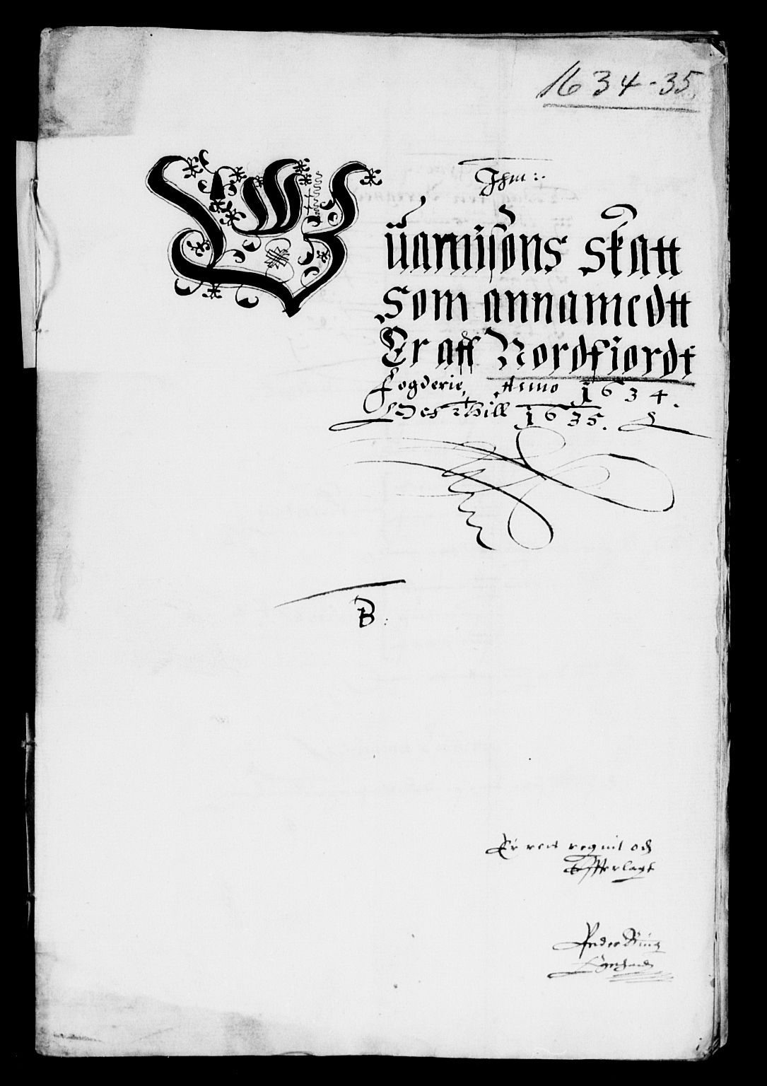 Rentekammeret inntil 1814, Reviderte regnskaper, Lensregnskaper, AV/RA-EA-5023/R/Rb/Rbt/L0068: Bergenhus len, 1634-1635