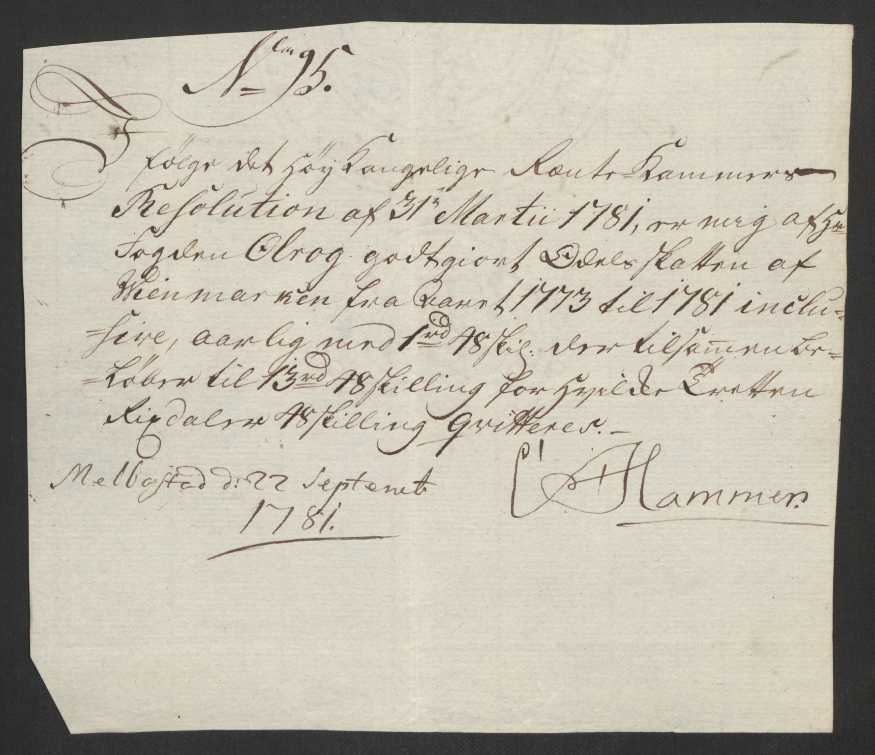 Rentekammeret inntil 1814, Reviderte regnskaper, Fogderegnskap, RA/EA-4092/R19/L1369: Fogderegnskap Toten, Hadeland og Vardal, 1782, p. 299