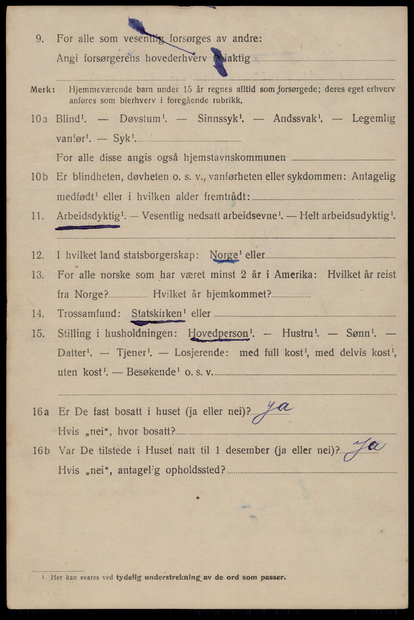 SAT, 1920 census for Trondheim, 1920, p. 69755
