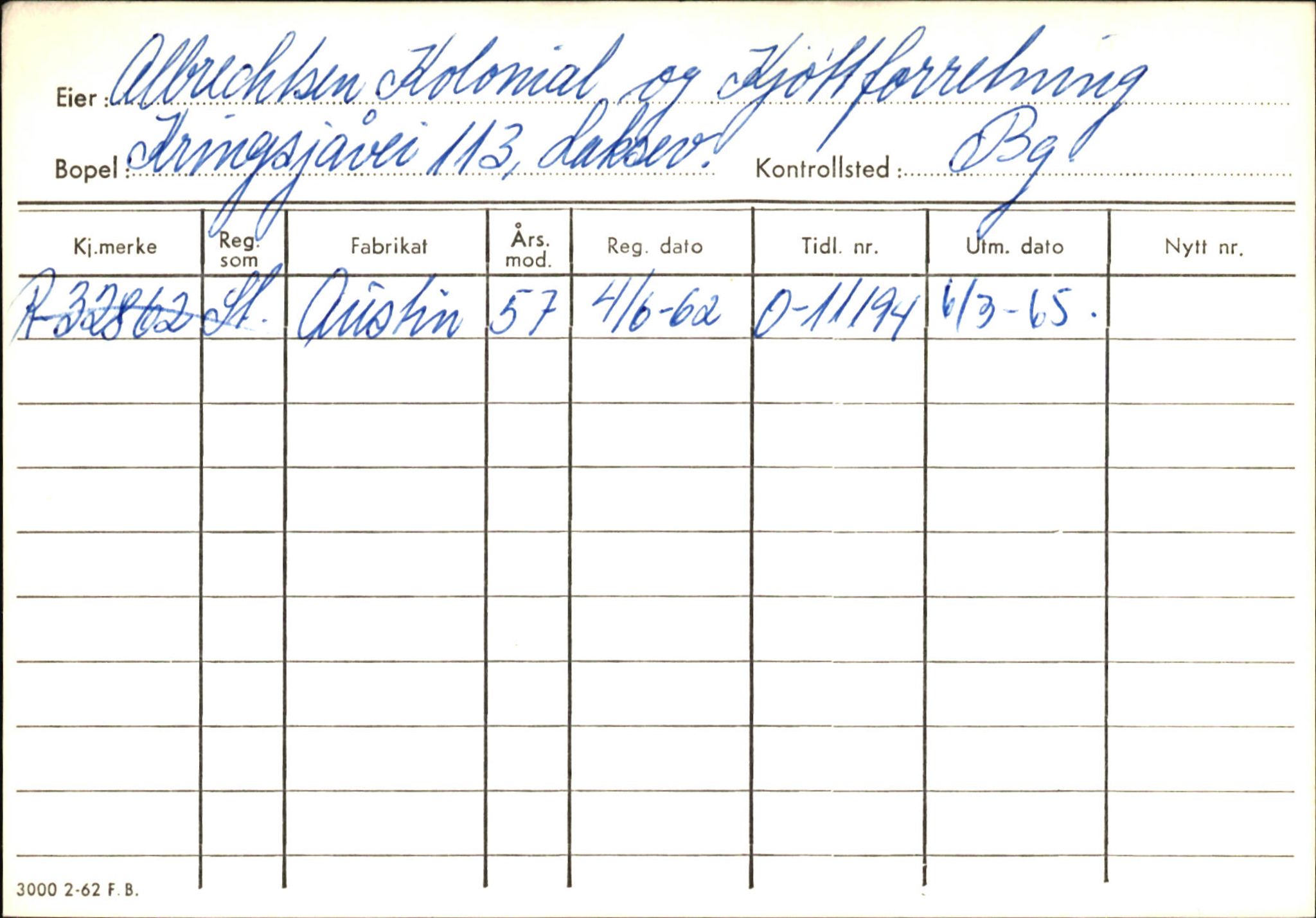 Statens vegvesen, Hordaland vegkontor, AV/SAB-A-5201/2/Ha/L0001: R-eierkort A, 1920-1971, p. 287