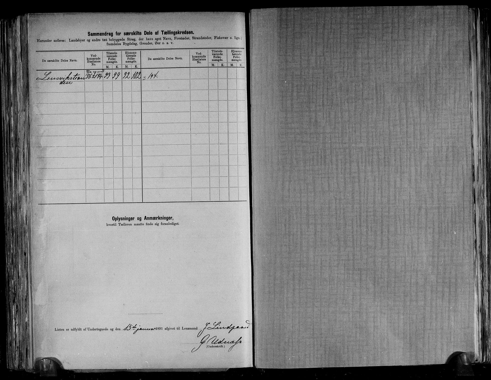 RA, 1891 census for 1624 Rissa, 1891, p. 23