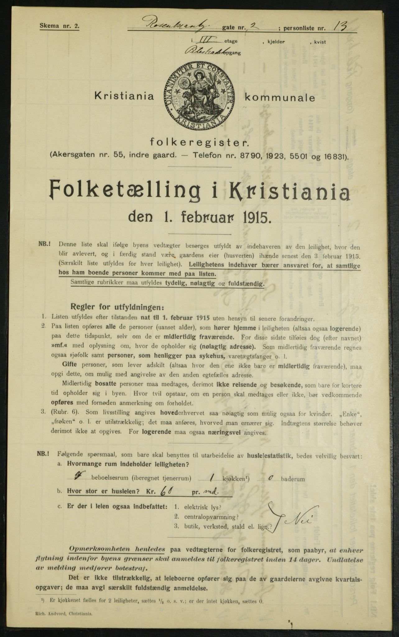 OBA, Municipal Census 1915 for Kristiania, 1915, p. 83523