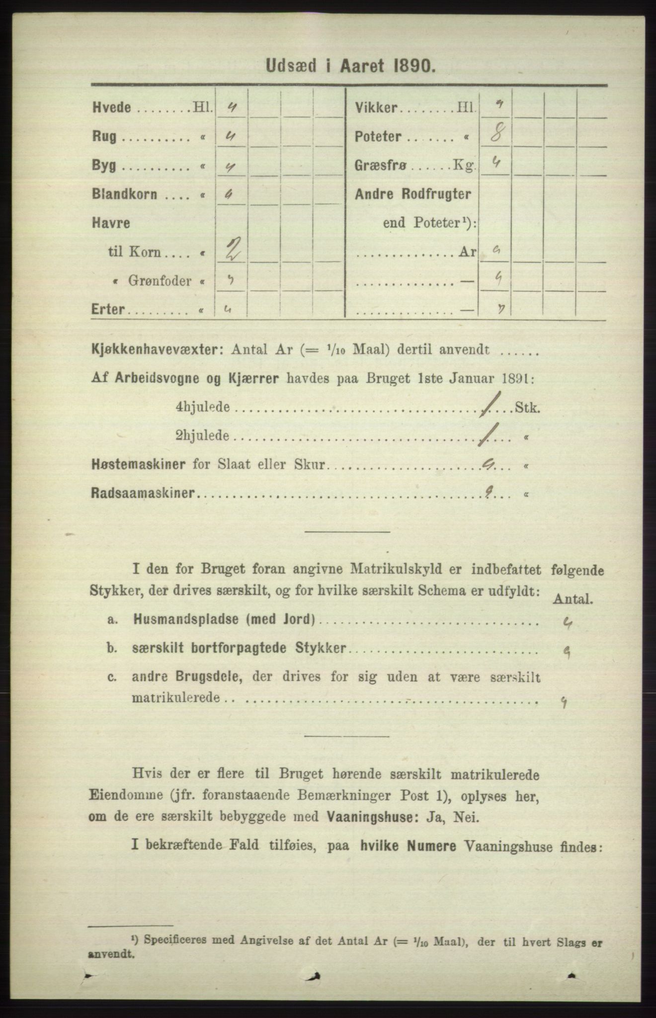 RA, 1891 census for 1251 Bruvik, 1891, p. 4617