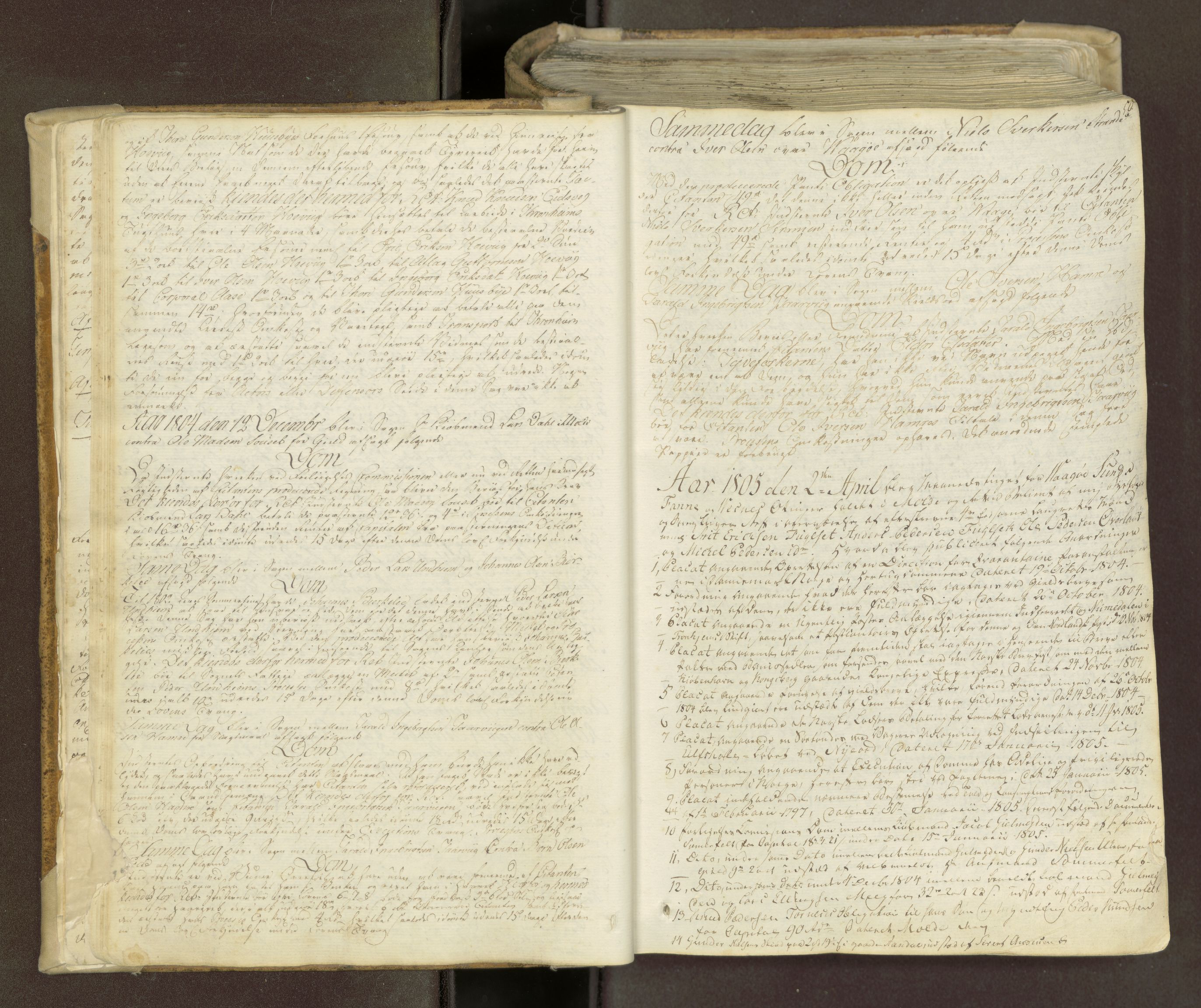 Romsdal sorenskriveri, SAT/A-4149/1/1/1A/L0018: Tingbok, 1803-1815, p. 49b-50a