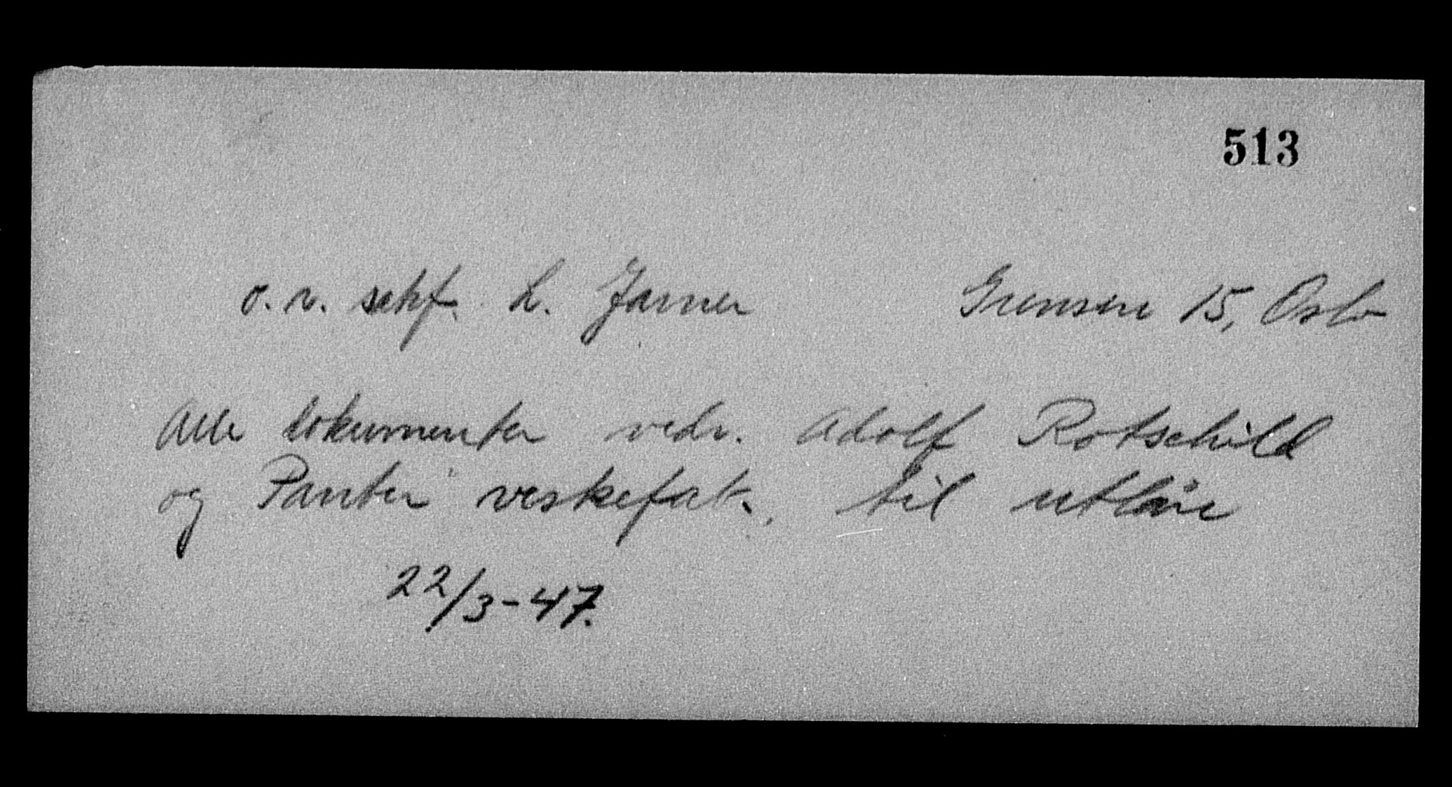 Justisdepartementet, Tilbakeføringskontoret for inndratte formuer, AV/RA-S-1564/H/Hc/Hcc/L0974: --, 1945-1947, p. 305