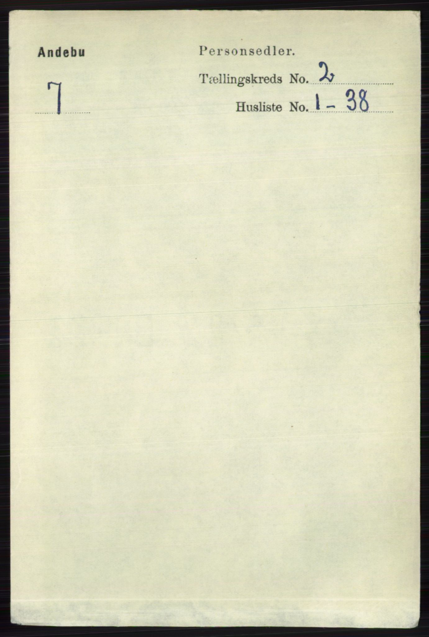 RA, 1891 census for 0719 Andebu, 1891, p. 899