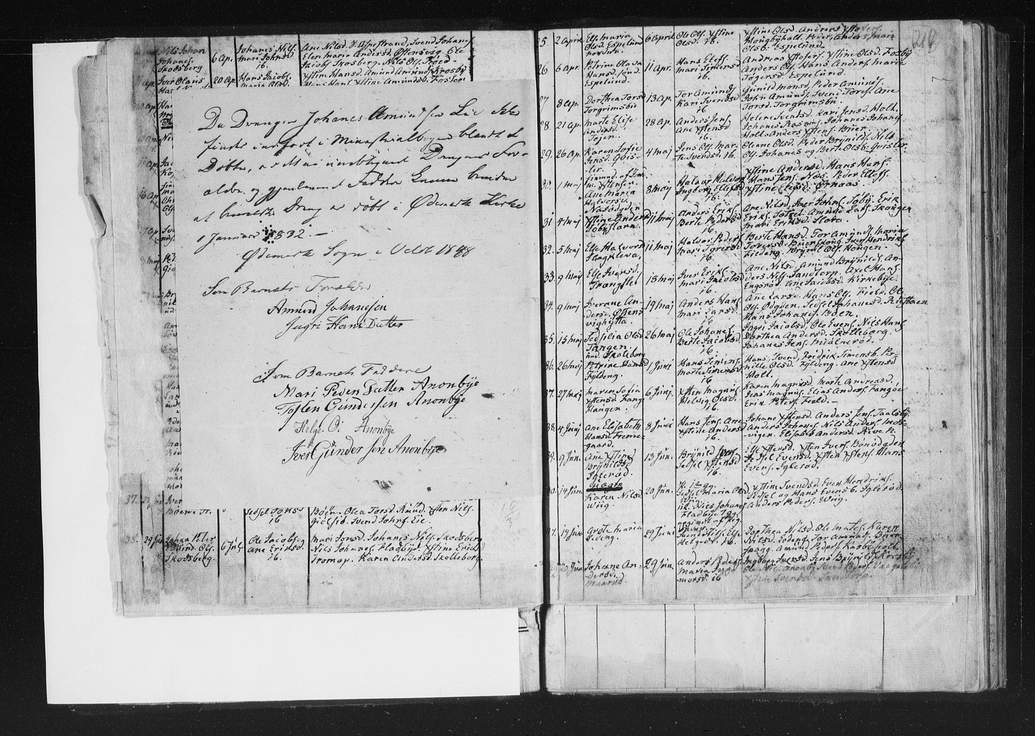 Aremark prestekontor Kirkebøker, AV/SAO-A-10899/F/Fc/L0001: Parish register (official) no. III 1, 1814-1834, p. 223-224