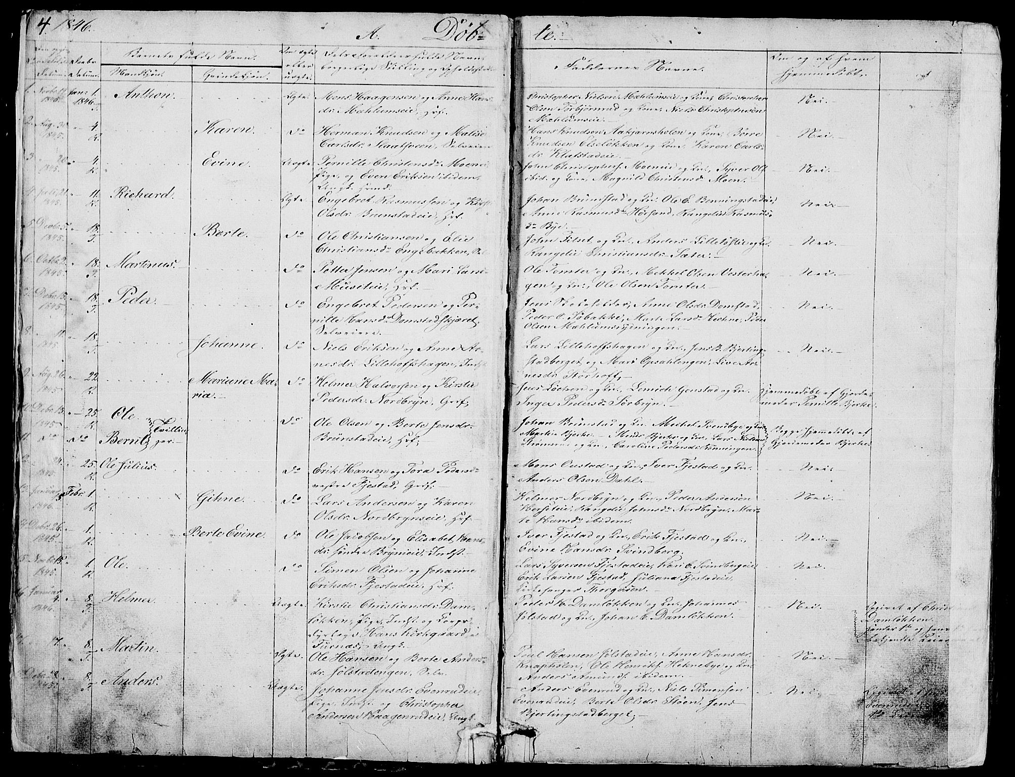 Romedal prestekontor, SAH/PREST-004/L/L0009: Parish register (copy) no. 9, 1846-1866, p. 4