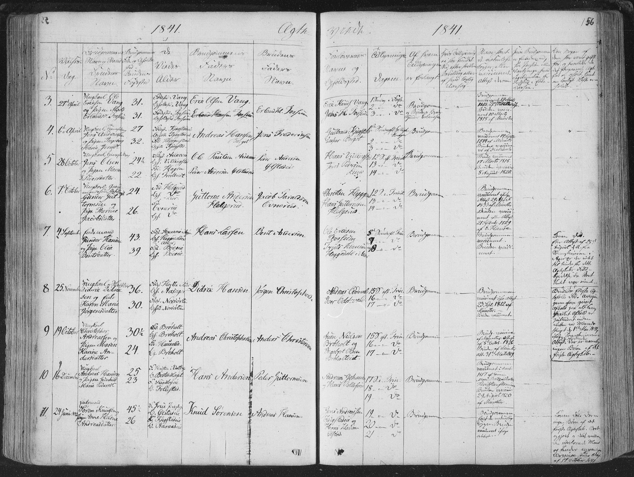 Røyken kirkebøker, AV/SAKO-A-241/F/Fa/L0005: Parish register (official) no. 5, 1833-1856, p. 156