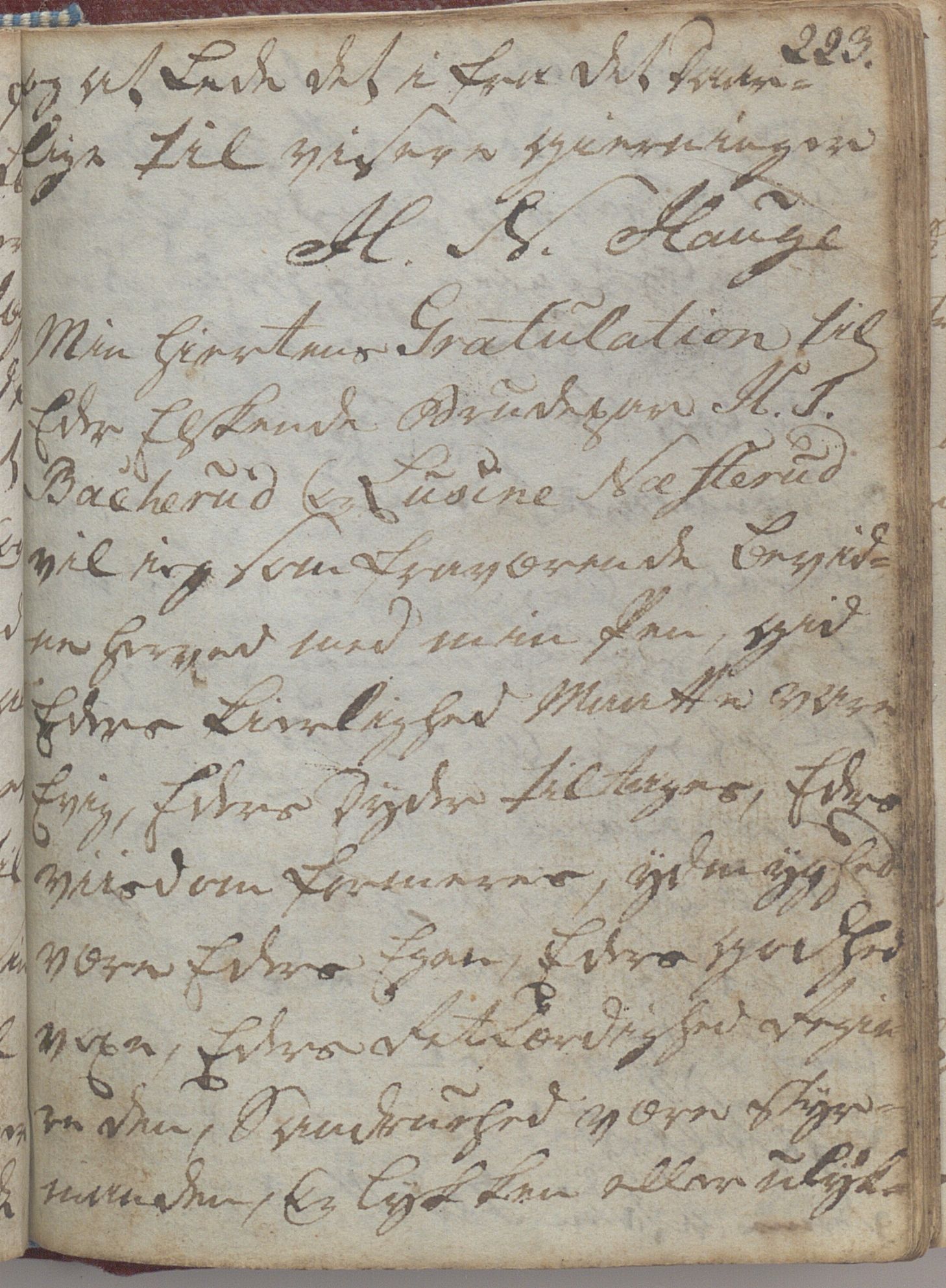 Heggtveitsamlingen, TMF/A-1007/H/L0047/0005: Kopibøker, brev etc.  / "MF I"(Kopibok frå Heggtveits samling), 1800-1823, p. 223