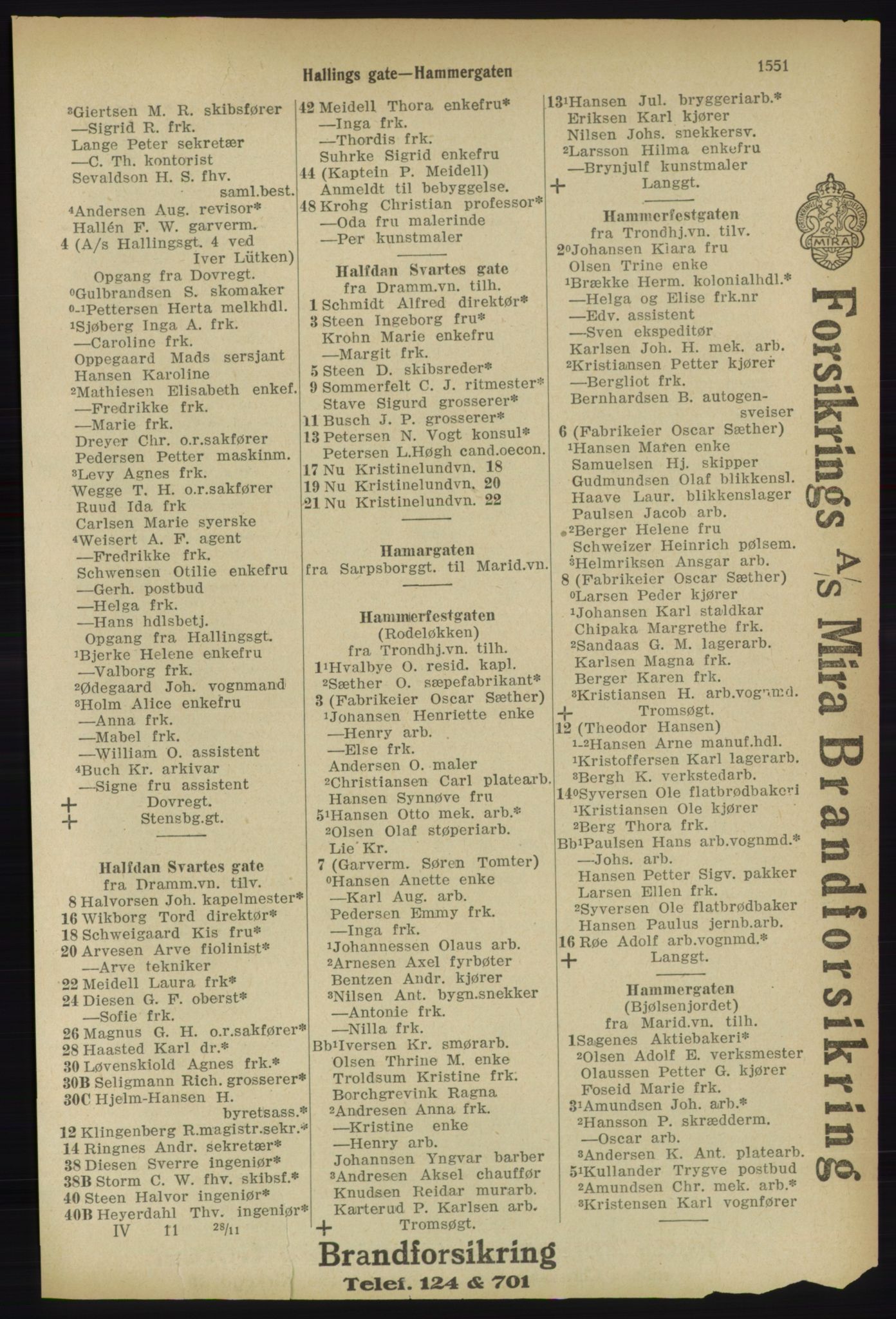 Kristiania/Oslo adressebok, PUBL/-, 1918, p. 1704