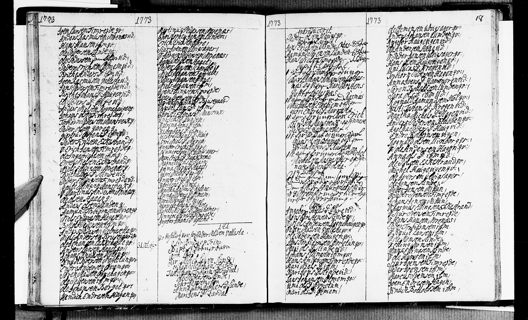 Sogndal sokneprestembete, AV/SAB-A-81301/H/Haa/Haaa/L0006: Parish register (official) no. A 6, 1770-1782, p. 18