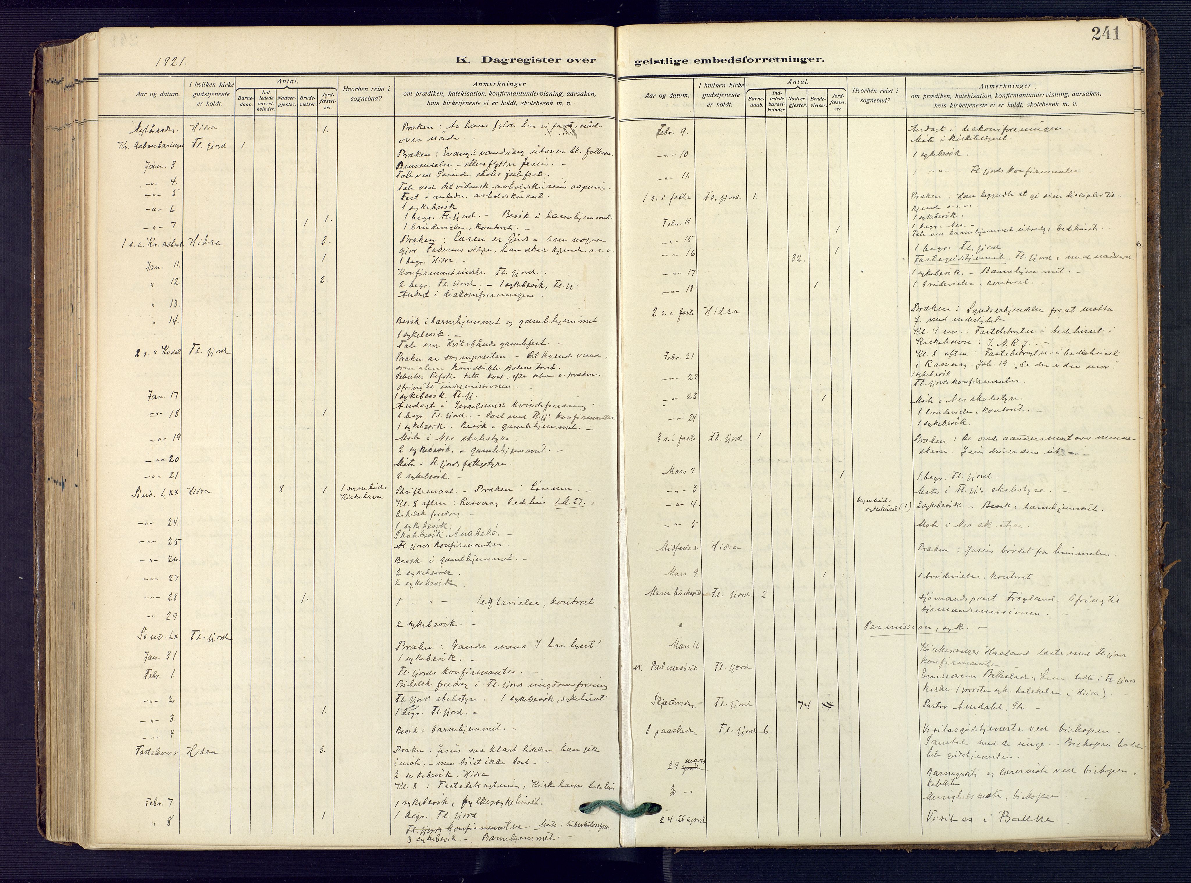 Flekkefjord sokneprestkontor, AV/SAK-1111-0012/F/Fa/Faa/L0003: Parish register (official) no. A 3, 1913-1928, p. 241