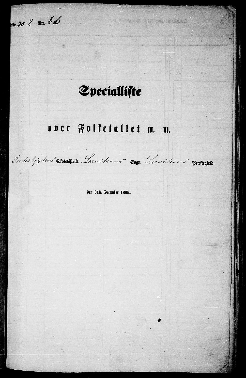 RA, 1865 census for Leksvik, 1865, p. 45