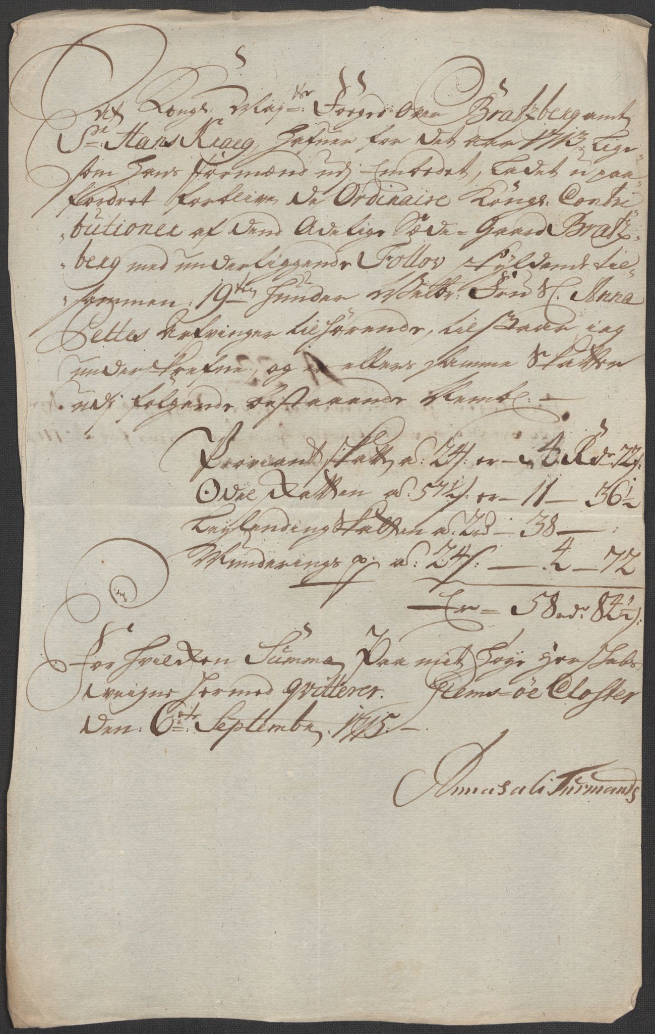 Rentekammeret inntil 1814, Reviderte regnskaper, Fogderegnskap, RA/EA-4092/R36/L2125: Fogderegnskap Øvre og Nedre Telemark og Bamble, 1713, p. 190