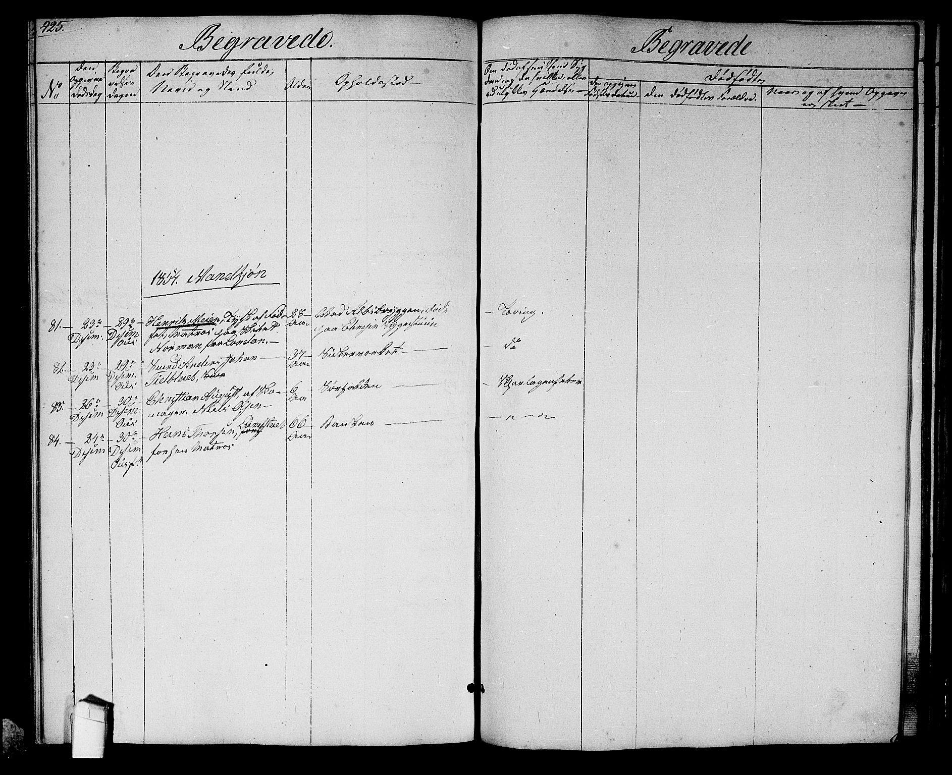 Halden prestekontor Kirkebøker, SAO/A-10909/G/Ga/L0004: Parish register (copy) no. 4, 1845-1854, p. 425