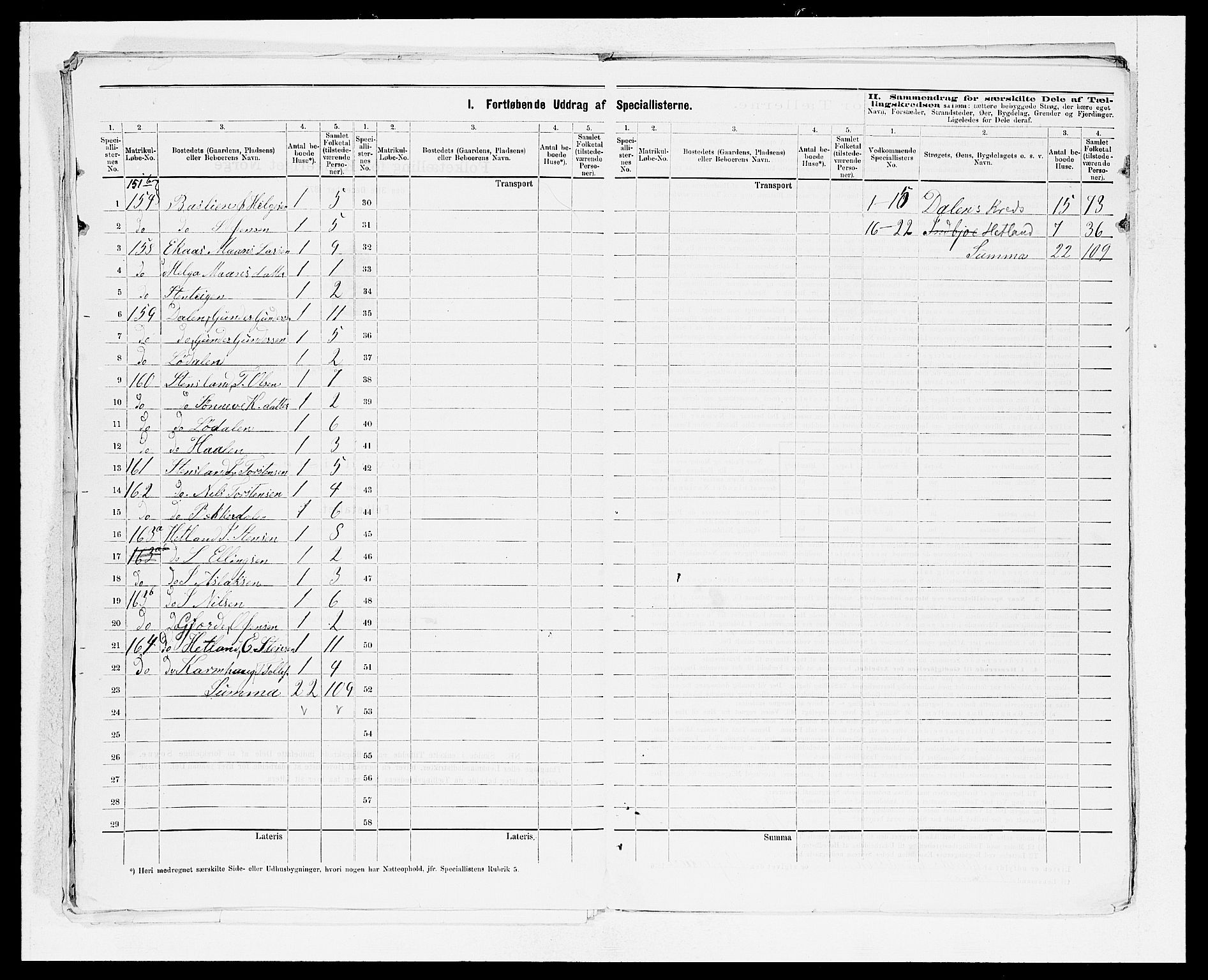 SAB, 1875 census for 1213P Fjelberg, 1875, p. 19