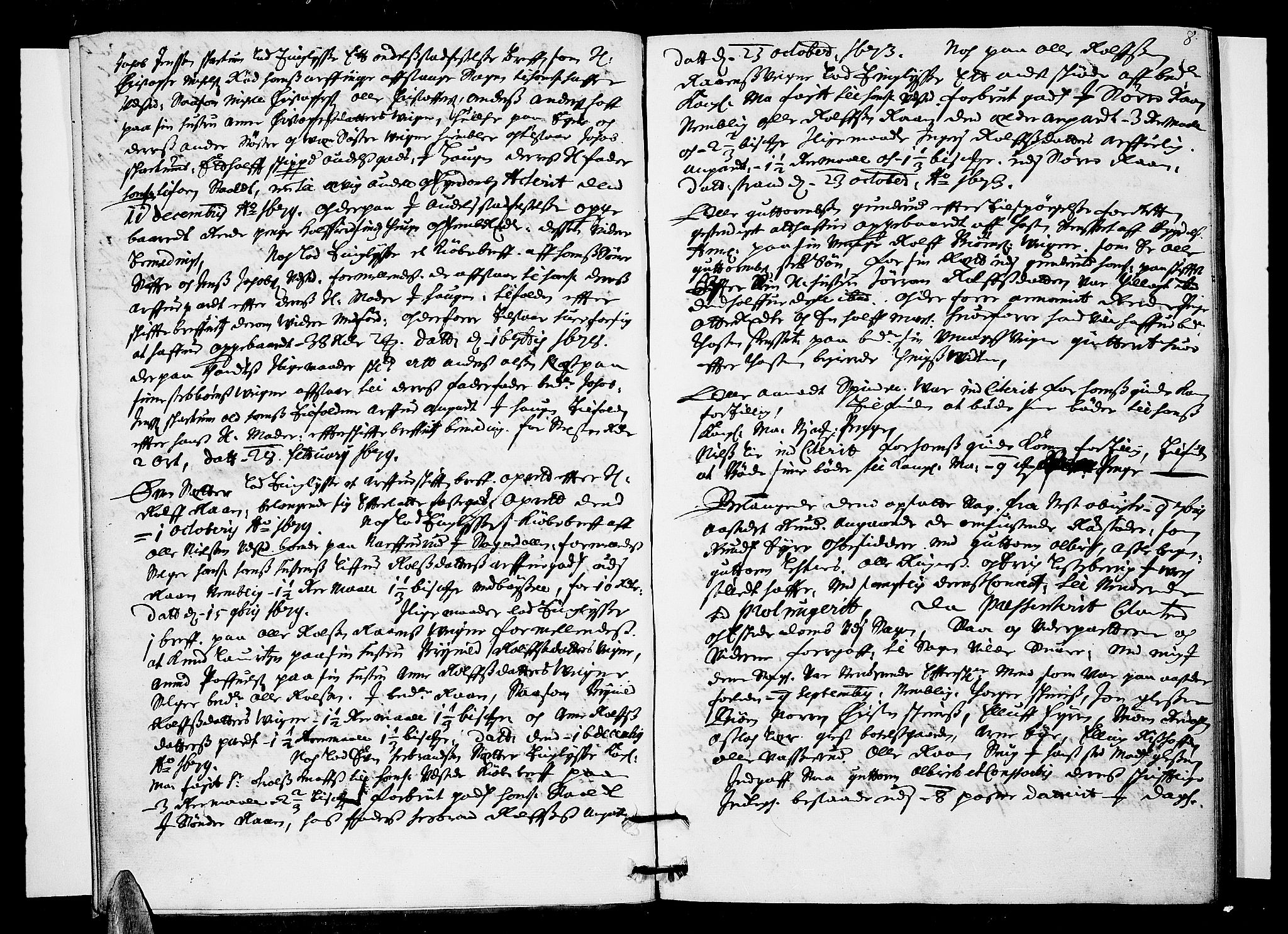 Eiker, Modum og Sigdal sorenskriveri, AV/SAKO-A-123/F/Fa/Faa/L0045: Tingbok, 1680, p. 8
