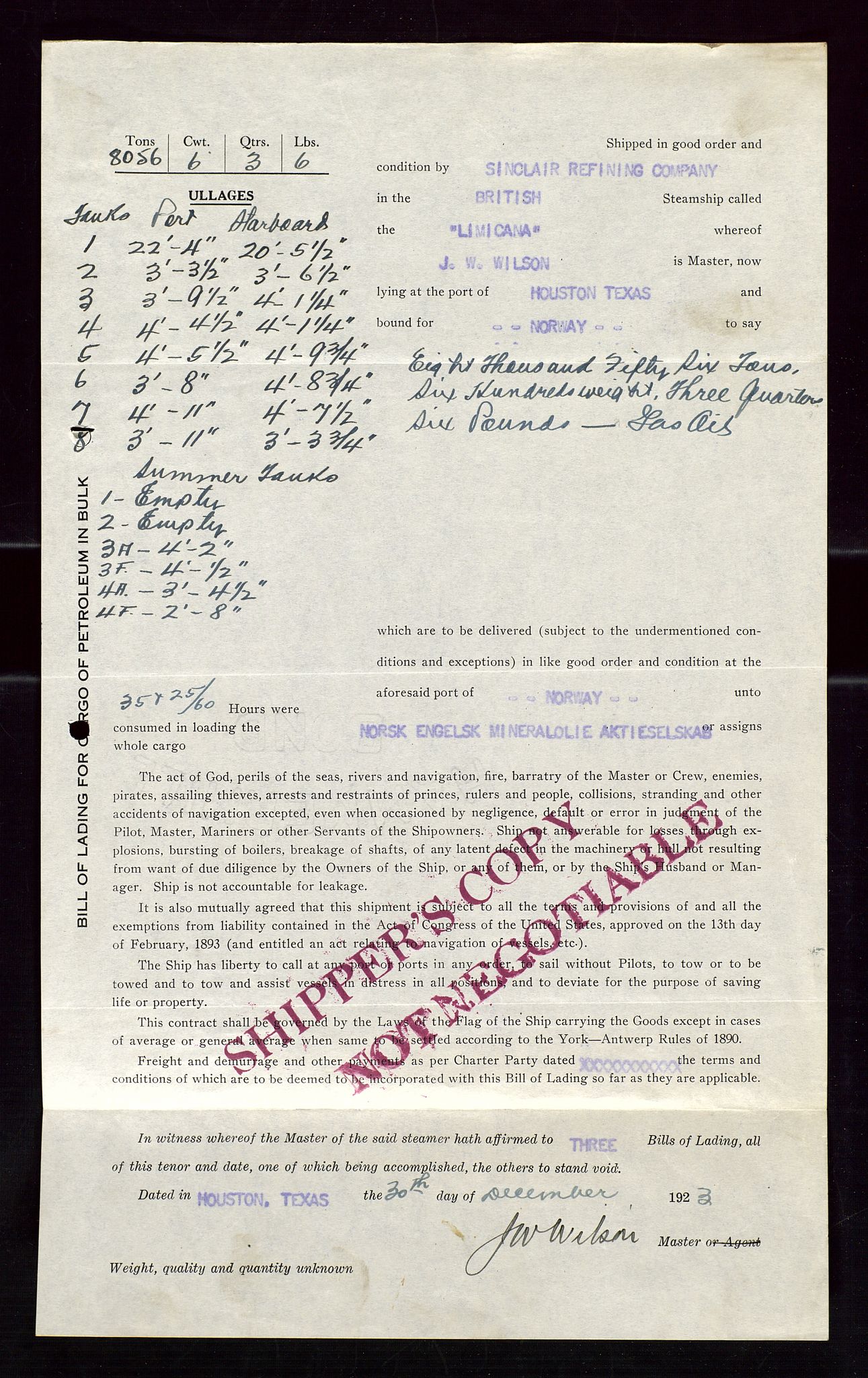 Pa 1521 - A/S Norske Shell, SAST/A-101915/E/Ea/Eaa/L0012: Sjefskorrespondanse, 1924, p. 709