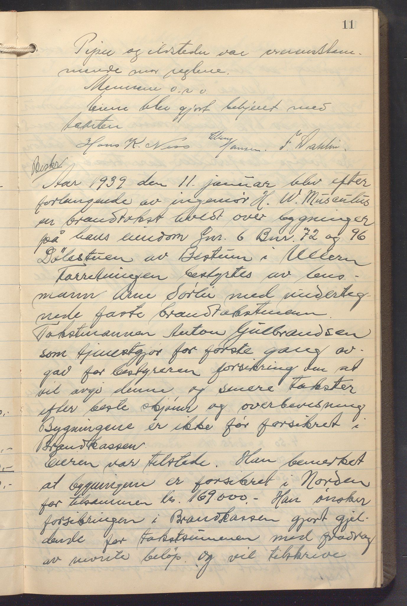 Lensmennene i Aker, OBA/A-10133/F/Fb/L0006: Branntakstprotokoll, 1938-1942, p. 11