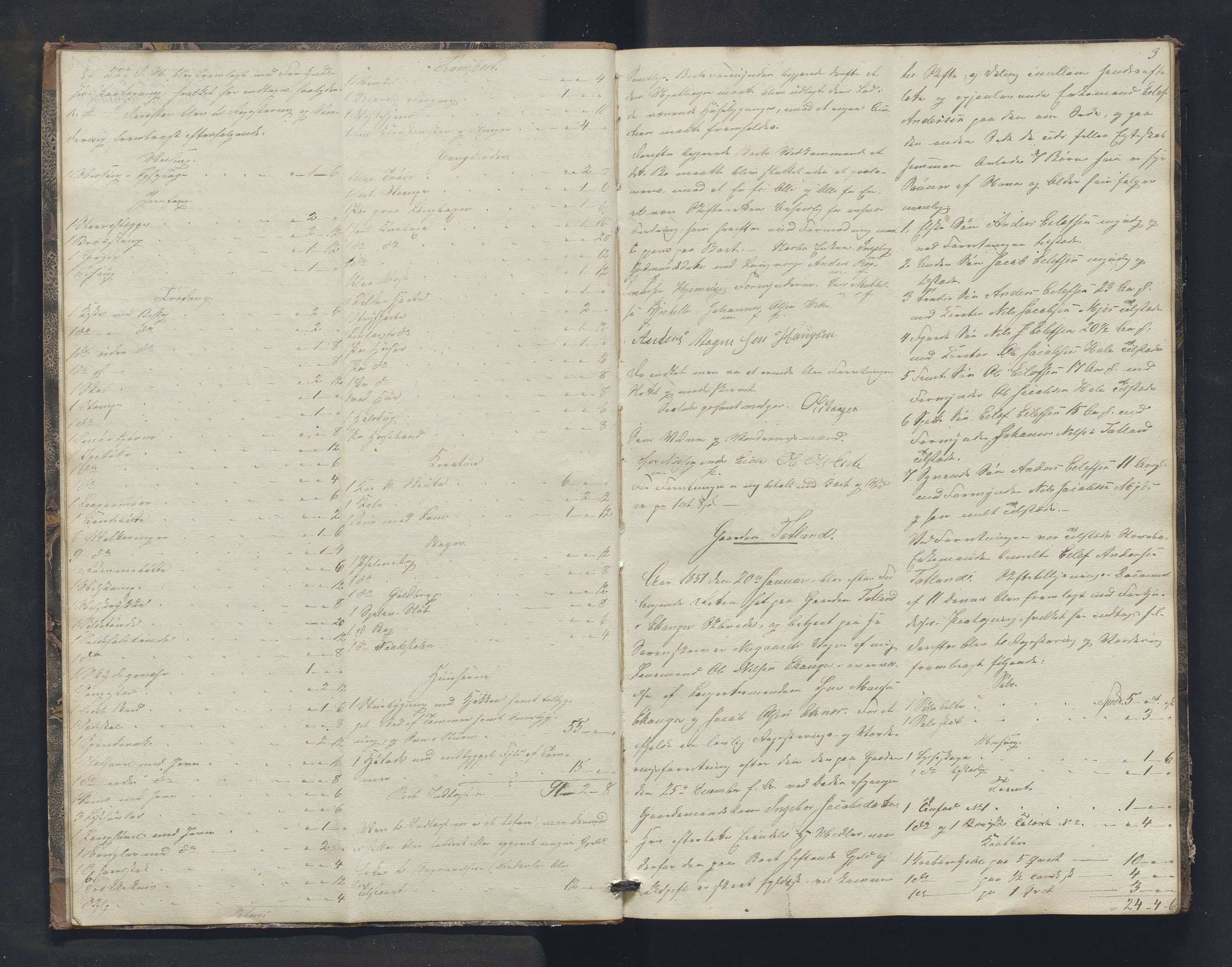 Nordhordland sorenskrivar, AV/SAB-A-2901/1/H/Hb/L0006: Registreringsprotokollar, 1850-1852, p. 3