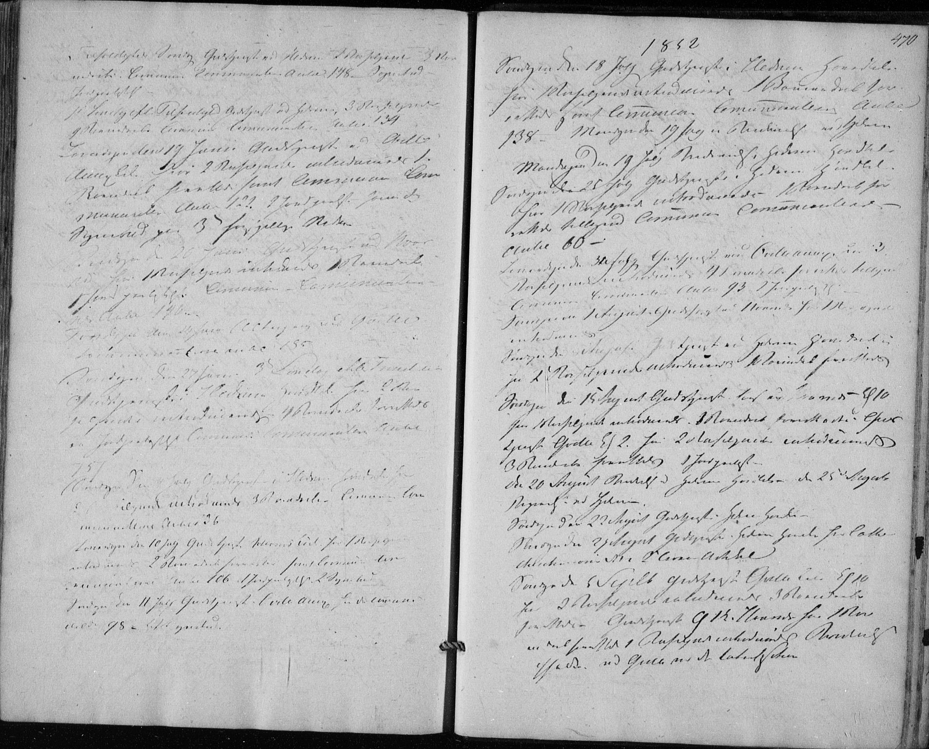 Hedrum kirkebøker, AV/SAKO-A-344/F/Fa/L0006: Parish register (official) no. I 6, 1849-1857, p. 470