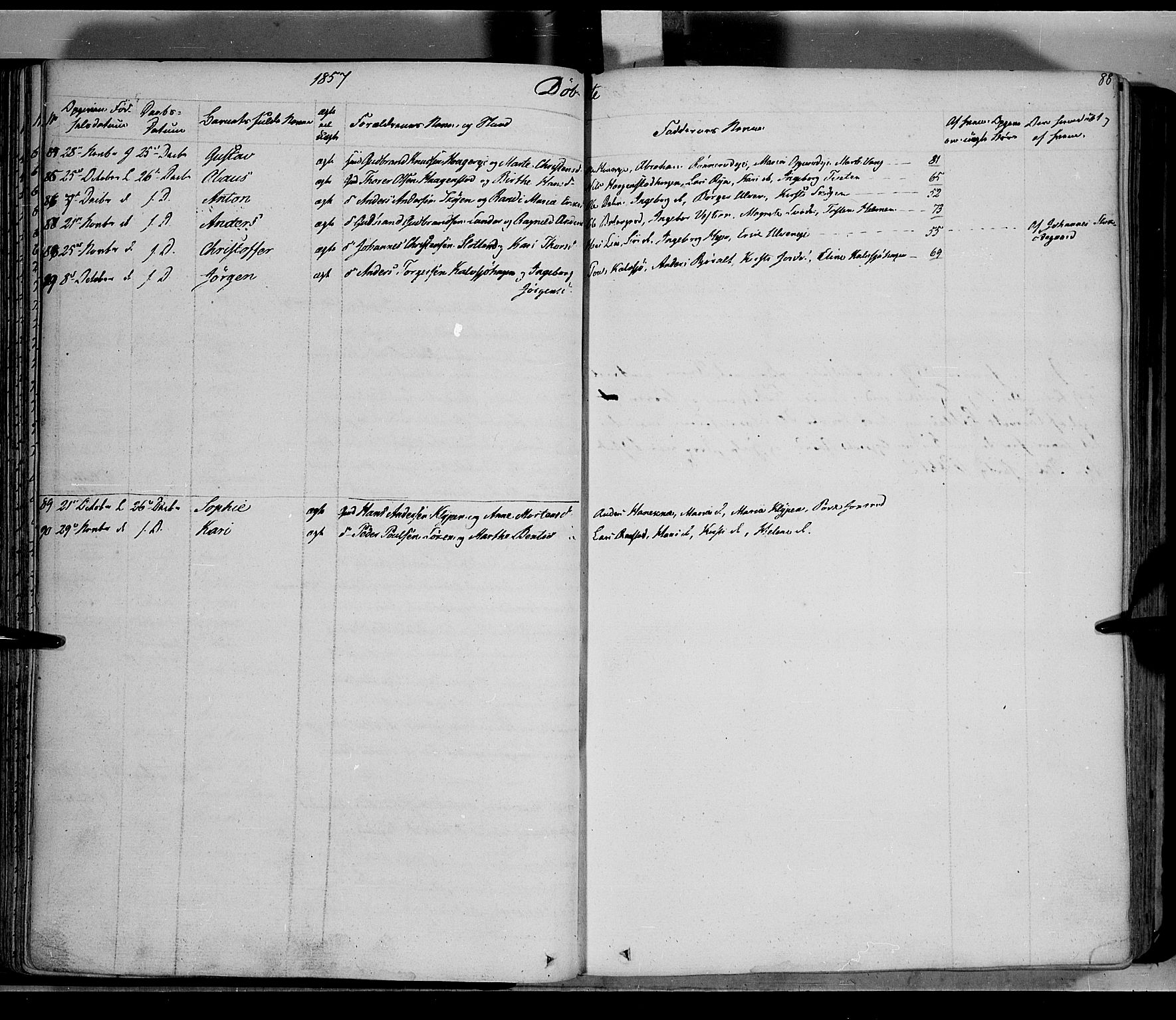Jevnaker prestekontor, SAH/PREST-116/H/Ha/Haa/L0006: Parish register (official) no. 6, 1837-1857, p. 88