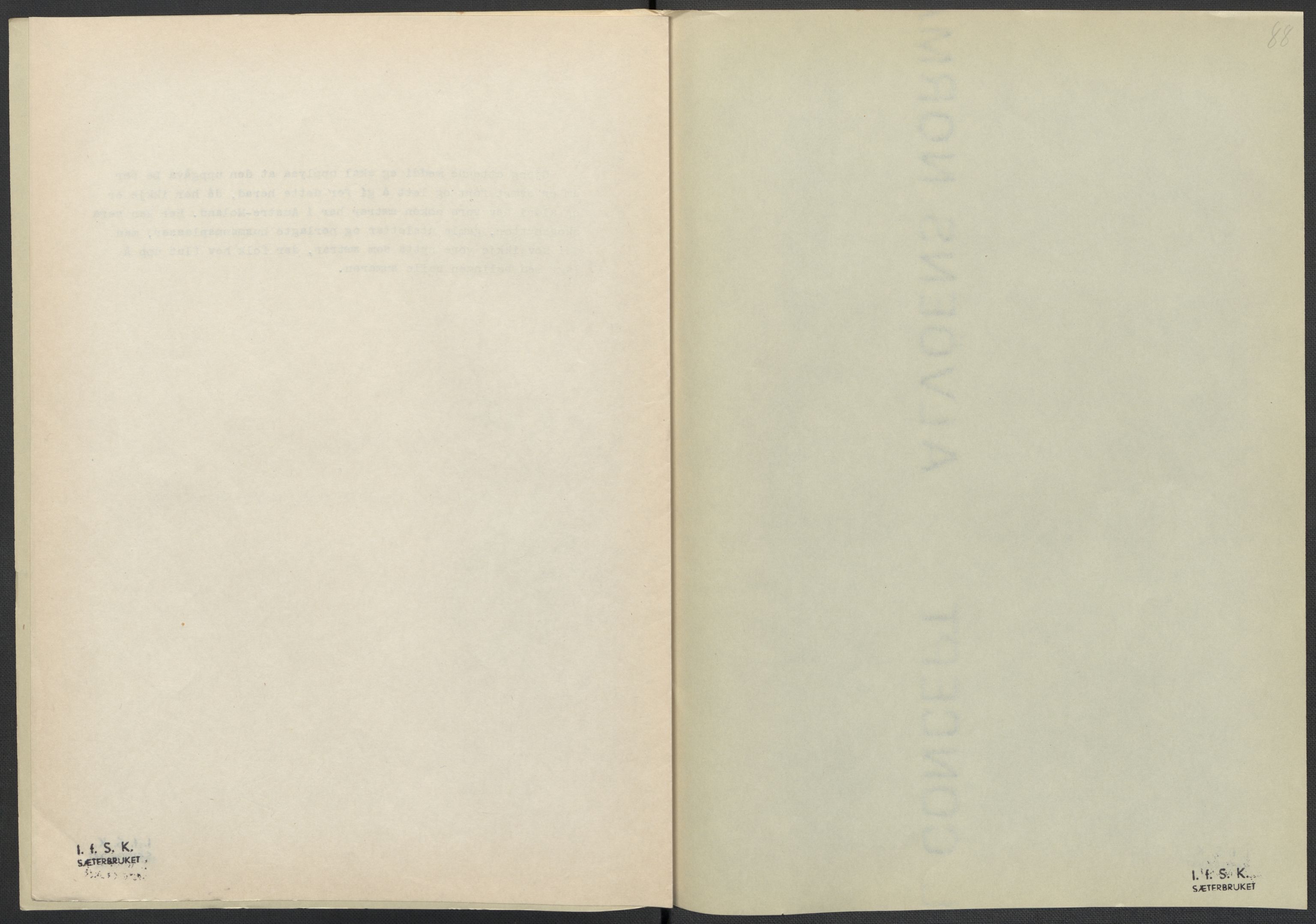 Instituttet for sammenlignende kulturforskning, AV/RA-PA-0424/F/Fc/L0008/0001: Eske B8: / Aust-Agder (perm XIX), 1932-1938, p. 88