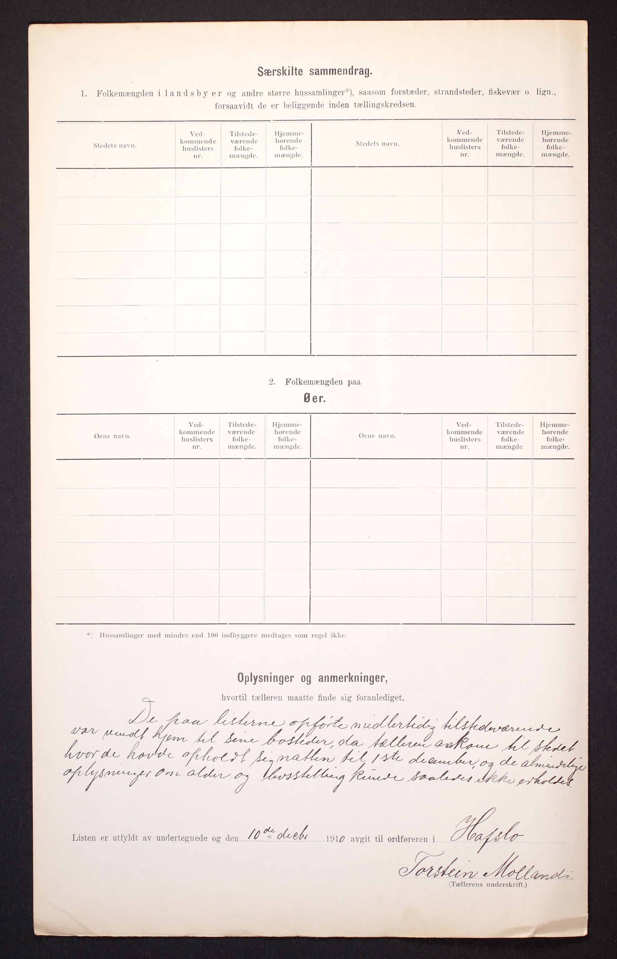 RA, 1910 census for Hafslo, 1910, p. 27