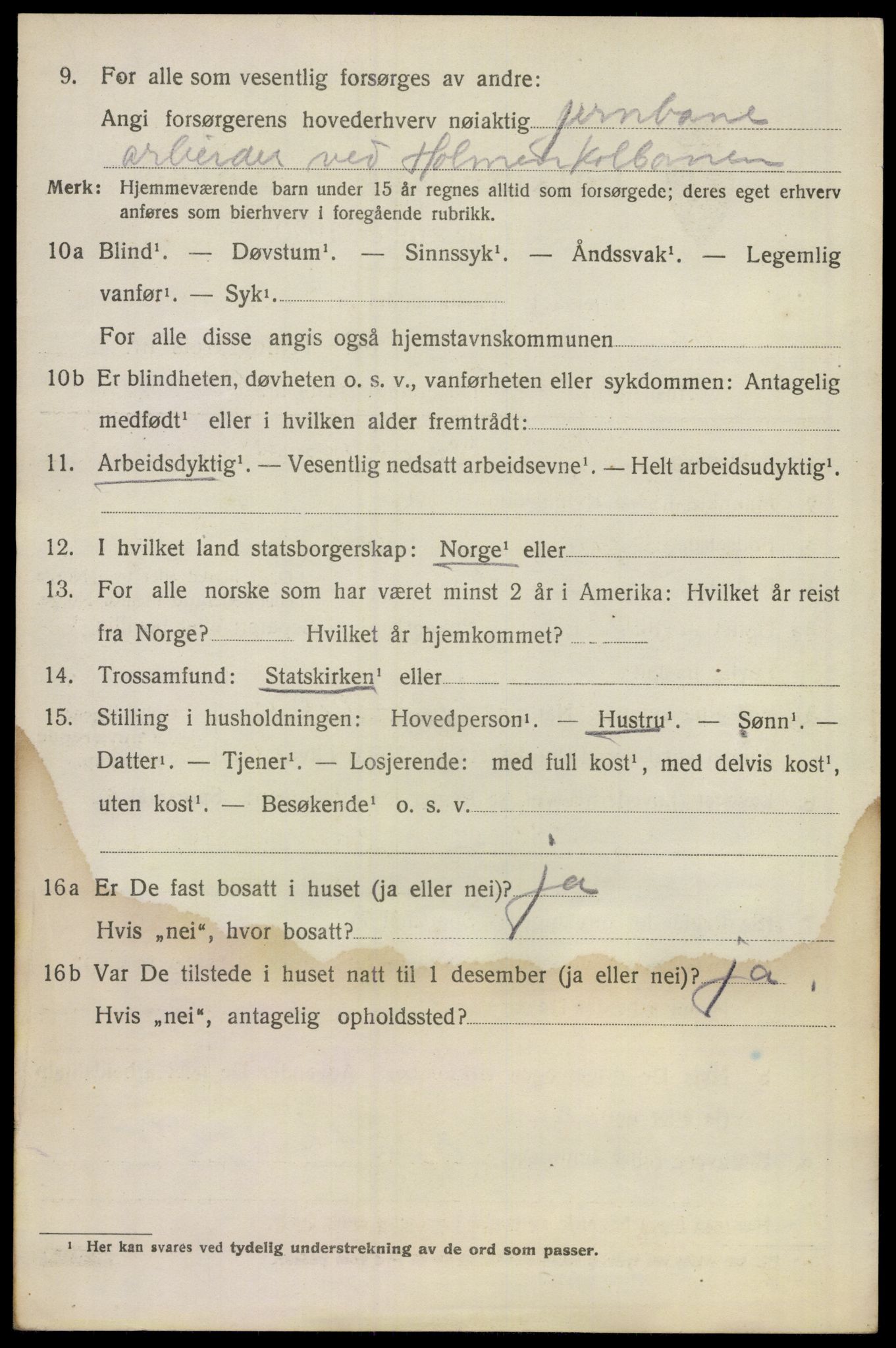 SAO, 1920 census for Lørenskog, 1920, p. 2070