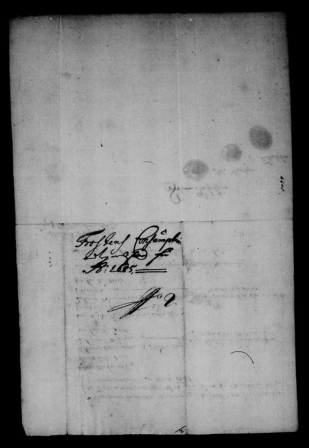 Rentekammeret inntil 1814, Reviderte regnskaper, Stiftamtstueregnskaper, Trondheim stiftamt og Nordland amt, AV/RA-EA-6044/R/Rg/L0079: Trondheim stiftamt og Nordland amt, 1685