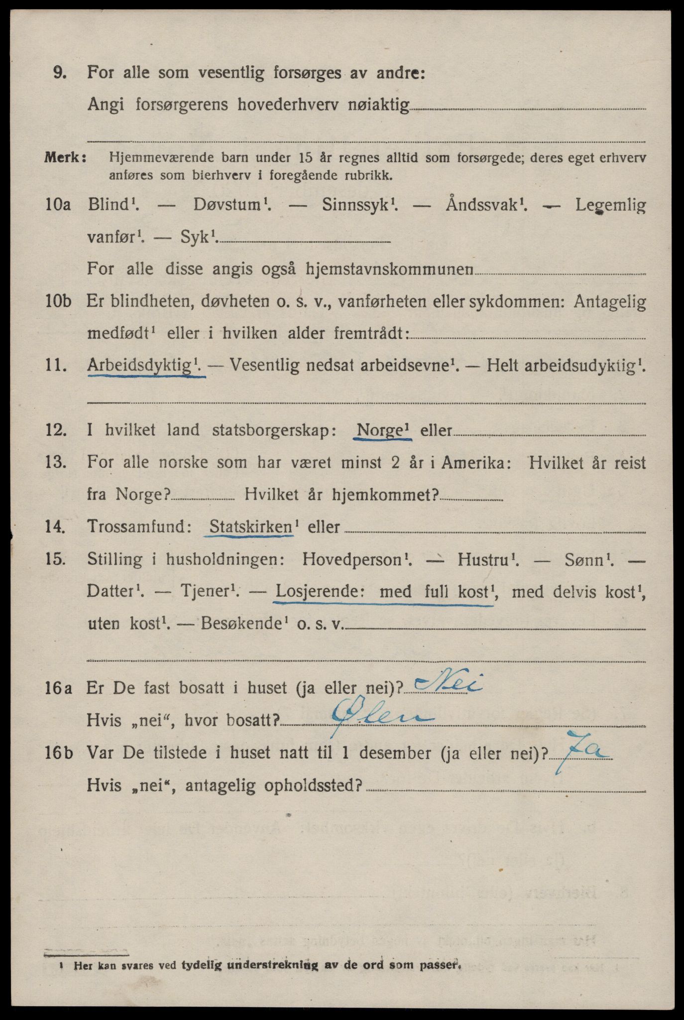 SAST, 1920 census for Vikedal, 1920, p. 1410