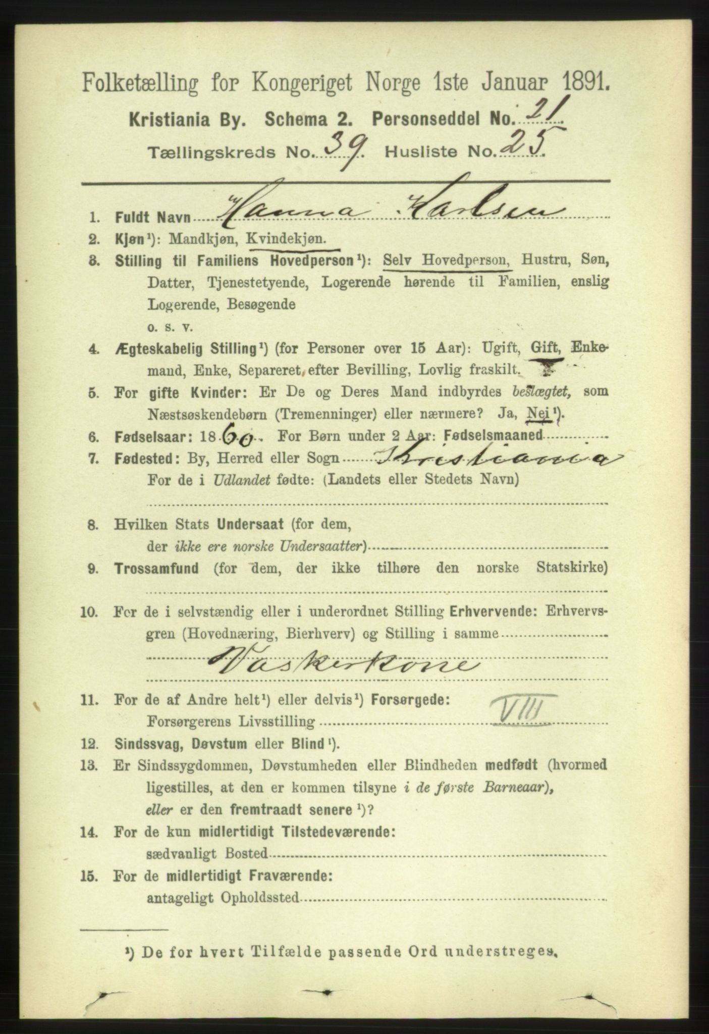 RA, 1891 census for 0301 Kristiania, 1891, p. 22479