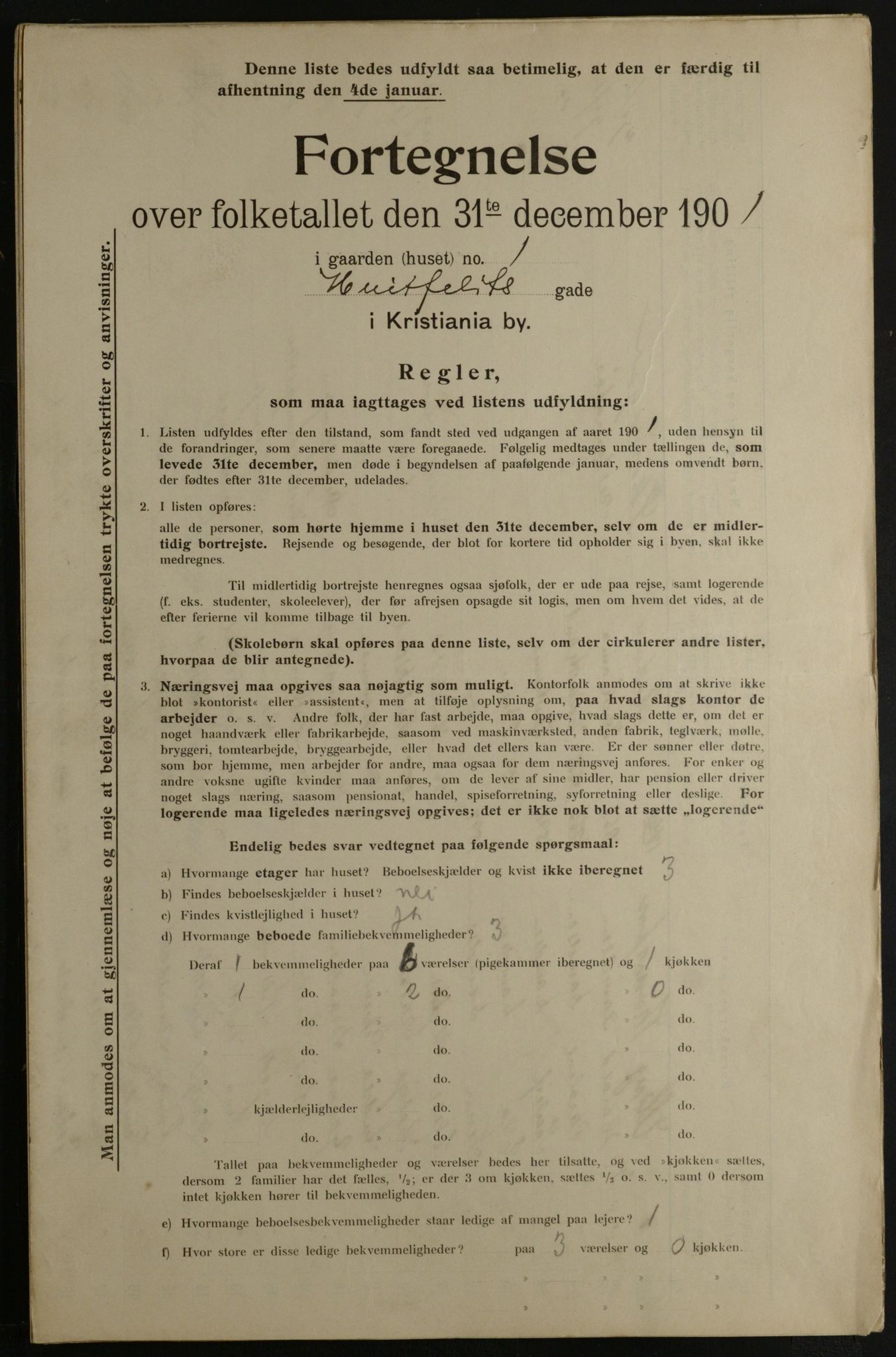 OBA, Municipal Census 1901 for Kristiania, 1901, p. 6551