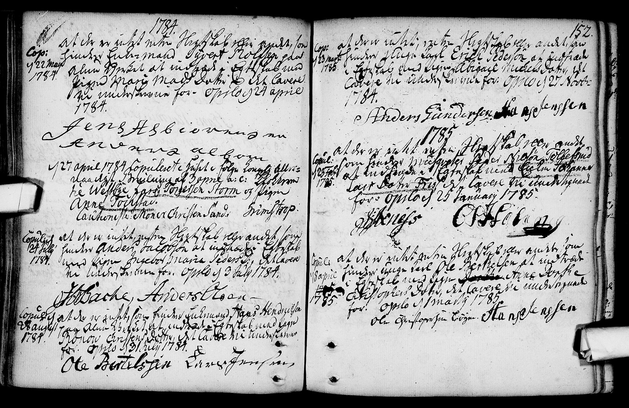 Gamlebyen prestekontor Kirkebøker, SAO/A-10884/F/Fa/L0001: Parish register (official) no. 1, 1734-1818, p. 152