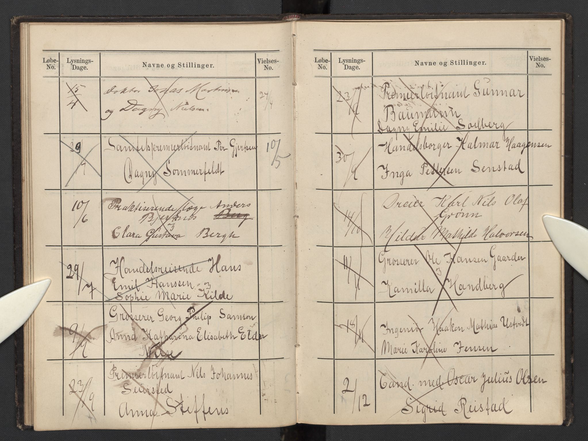 Garnisonsmenigheten Kirkebøker, AV/SAO-A-10846/H/Hb/L0002: Banns register no. II 2, 1879-1902