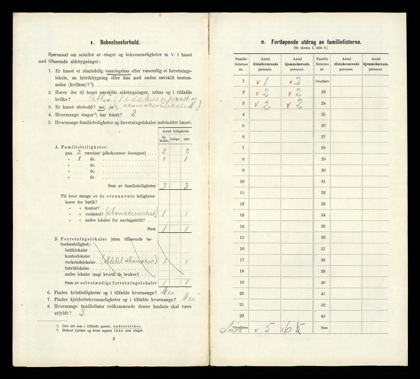 RA, 1910 census for Skien, 1910, p. 5057